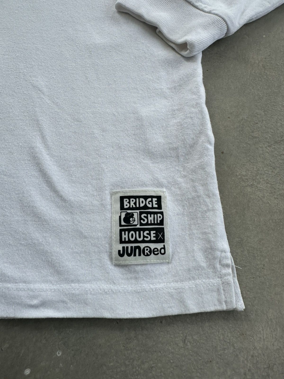 Japanese Brand BRIDGE SHIP HOUSE LONG TURN THE ROCK OVER SKATE TEE Size US L / EU 52-54 / 3 - 4 Thumbnail