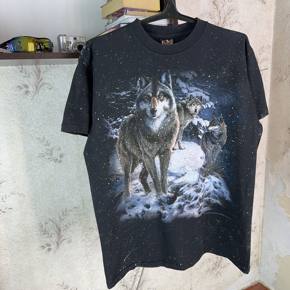 Harley Davidson × Vintage Vintage 3d Emblem T shirt 1994 Wolf Winter Harley USA L Size US L / EU 52-54 / 3 - 4 Thumbnail