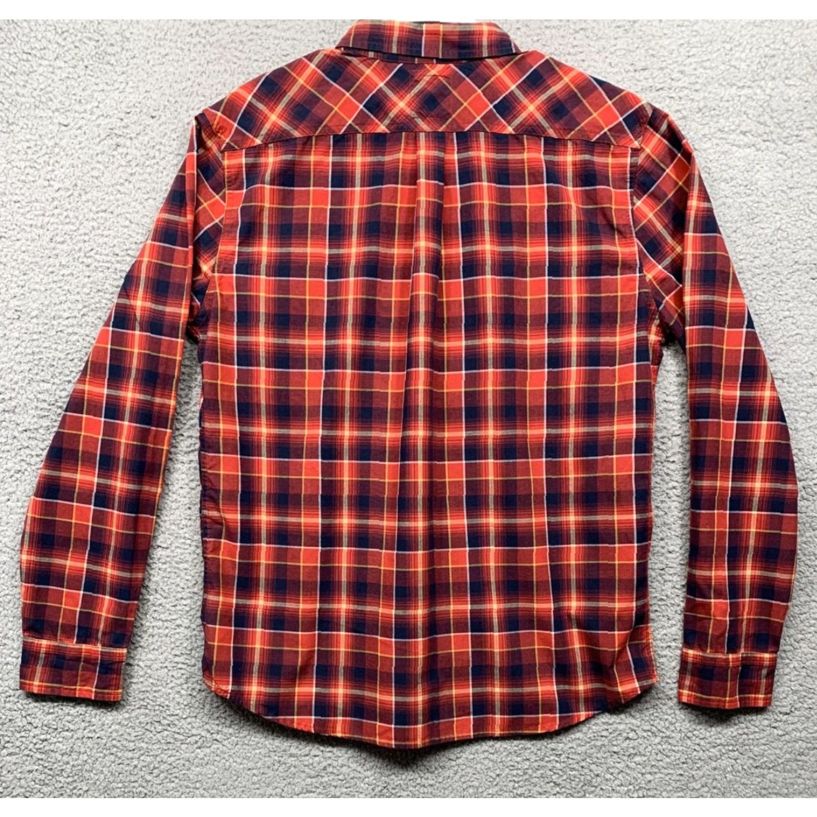 Levi's Levi’s Western Shirt Button-Down Logo 1 Pocket Red Blue Plaid L Mens Size US L / EU 52-54 / 3 - 6 Thumbnail