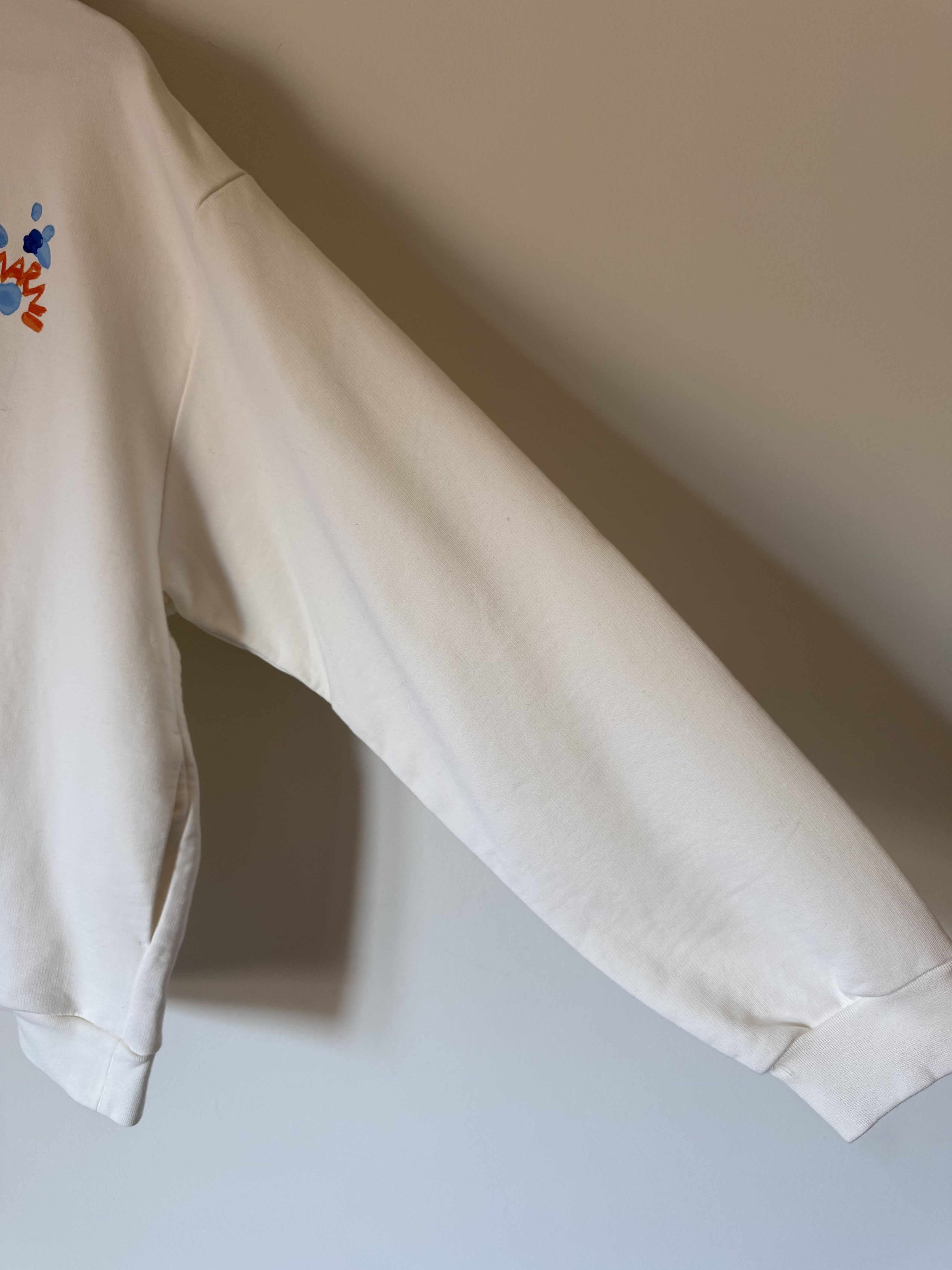 Marni Marni Dripping Flower Hoodie in White Size US M / EU 48-50 / 2 - 5 Thumbnail