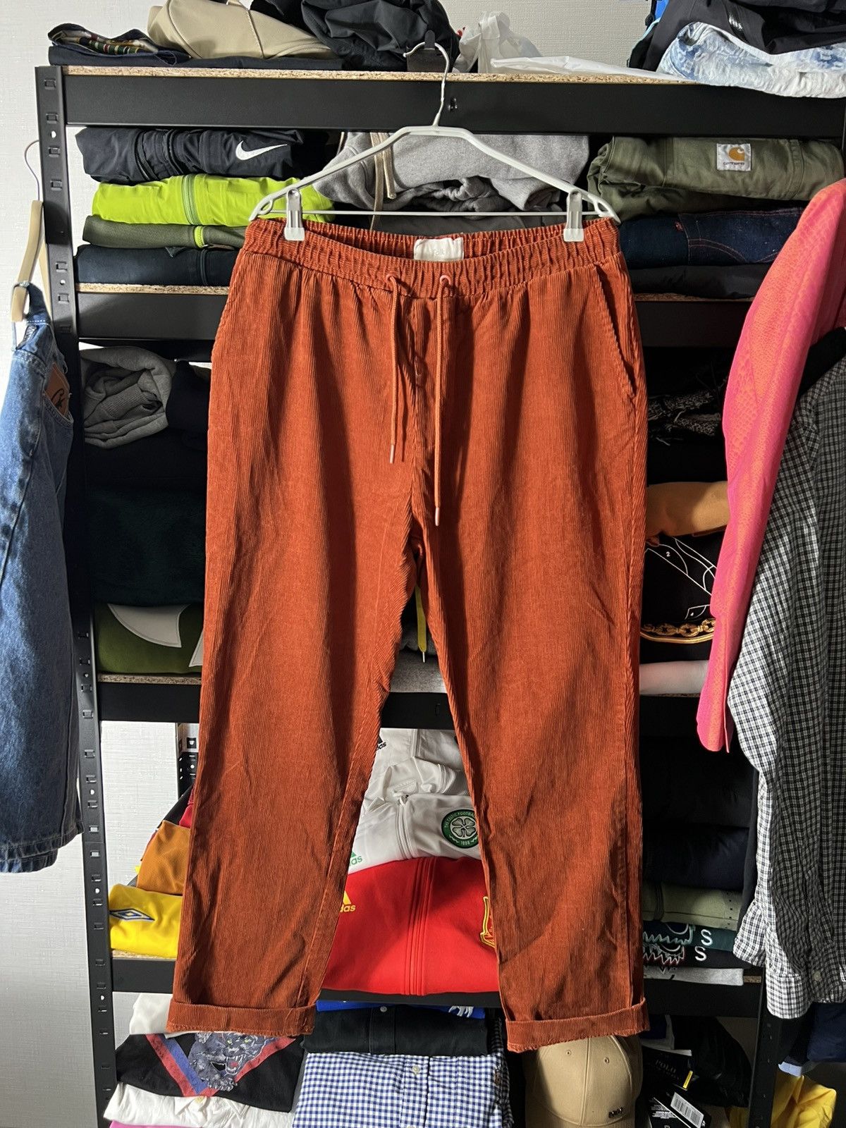Folk 🍑 Folk Corduroy Chino Pants — Rust Orange — Size 5 (≈ W34) Size US 34 / EU 50 - 1 Thumbnail