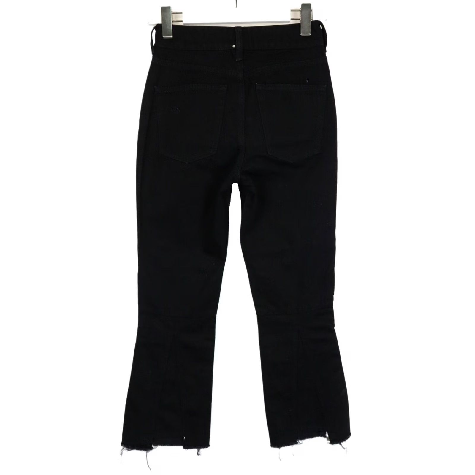 Diesel DIESEL Jeans Women's Black Zip Fly Denim Zippered Wax Look Ankle W26/L26 Size 26" / US 2 / IT 38 - 2 Thumbnail