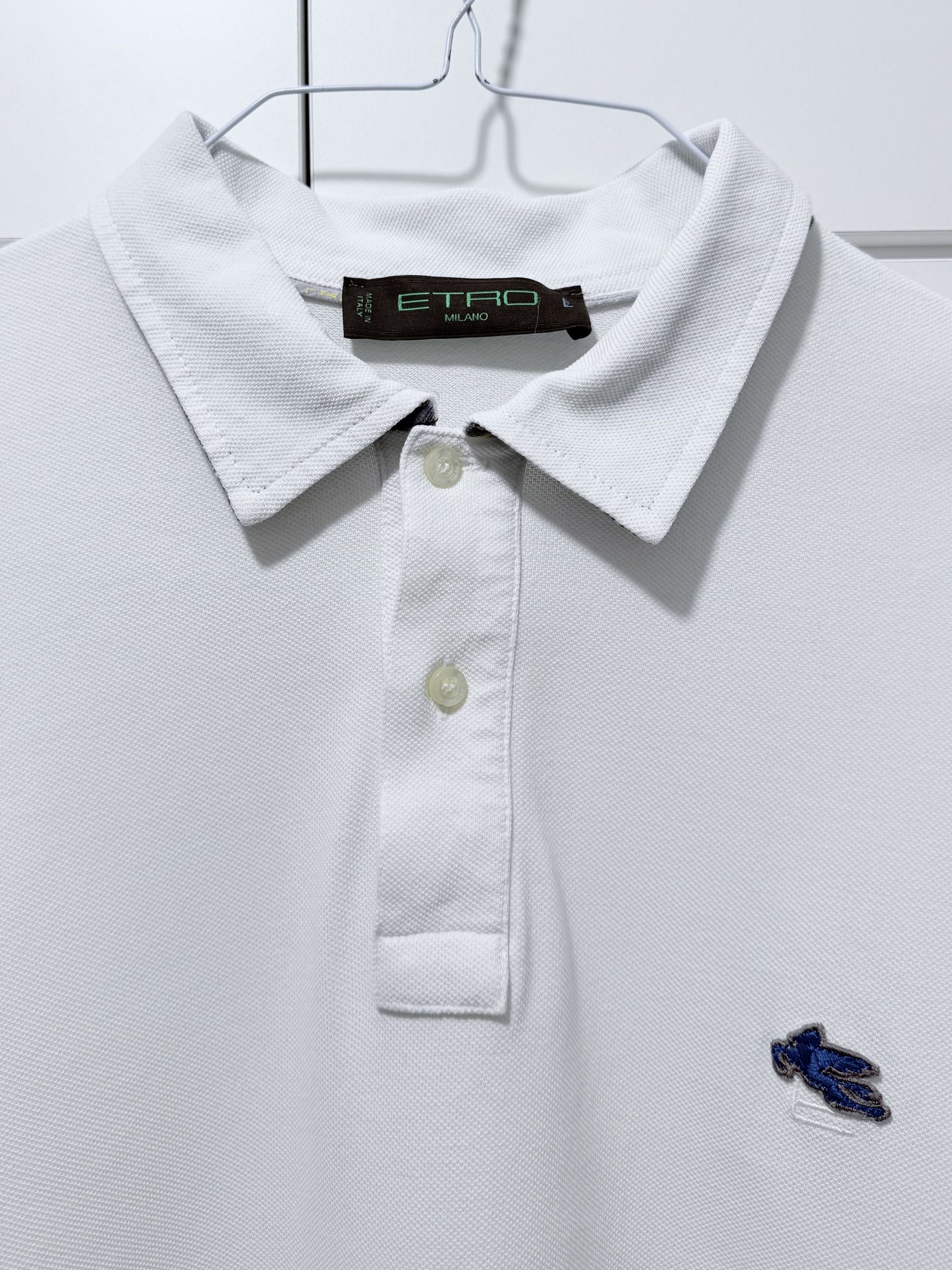 Etro Etro Milano Cotton Long Sleeve Polo Shirt Collared (L) Size US L / EU 52-54 / 3 - 2 Thumbnail