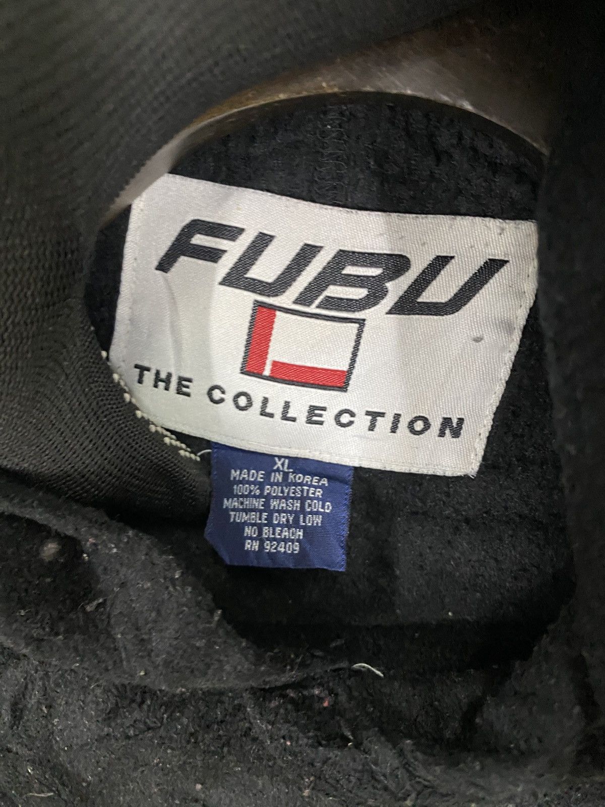 Fubu Vintage 90s fubu the collection fleece hoodie pullover Size US XL / EU 56 / 4 - 6 Thumbnail