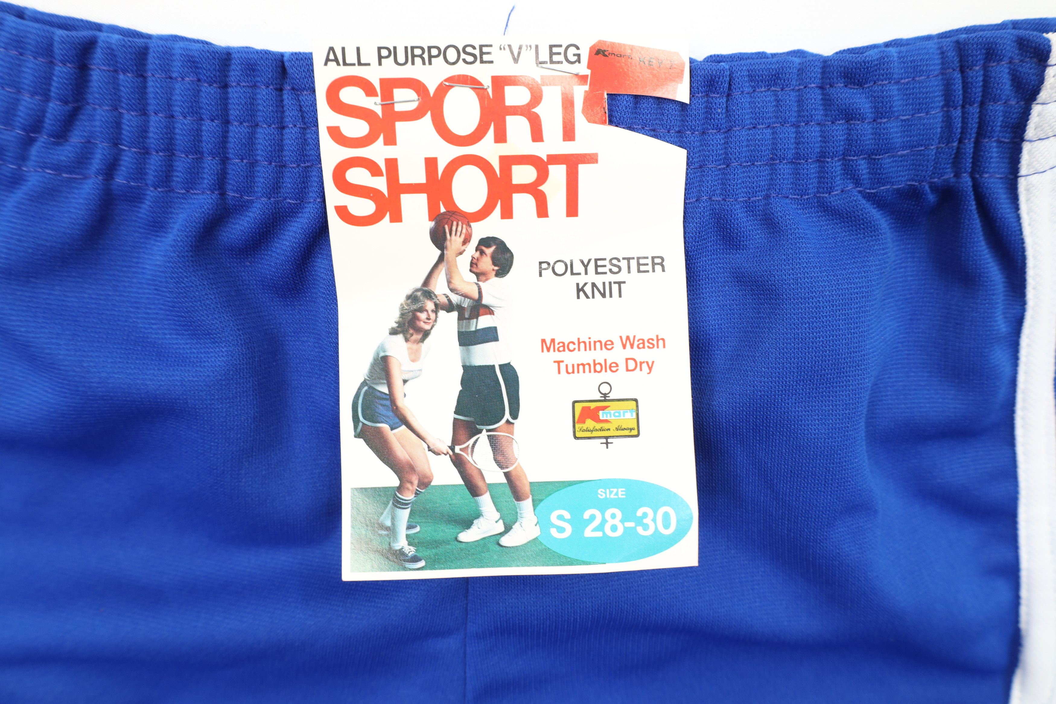 Vintage Deadstock Vintage 70s Streetwear Knit Short Shorts Blue USA Size US 30 / EU 46 - 5 Thumbnail
