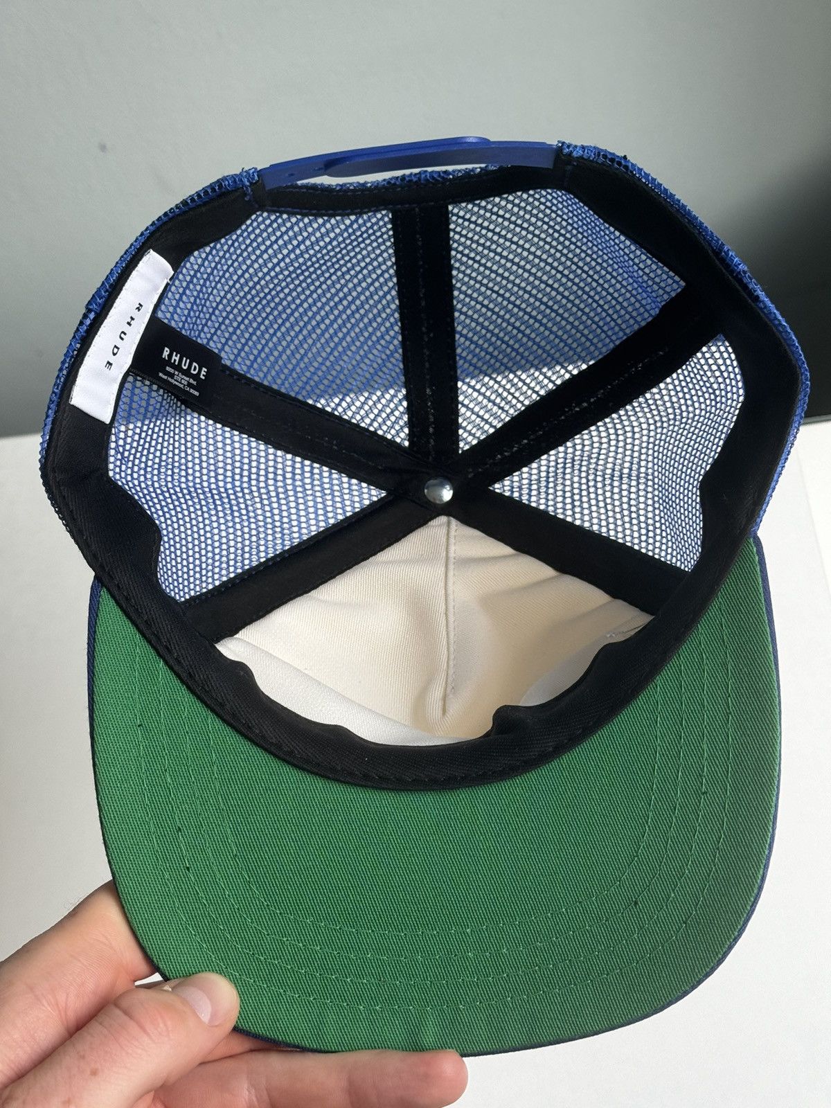 Rhude Rhude Auto Racing Trucker Hat Size ONE SIZE - 8 Thumbnail