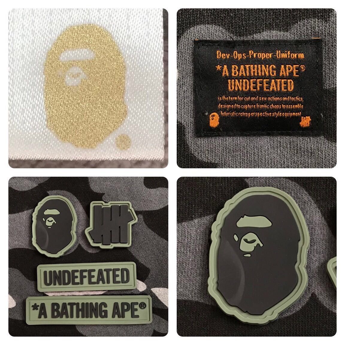 Bape BAPE Undefeated Tiger Shark full zip hoodie a bathing ape Grailed