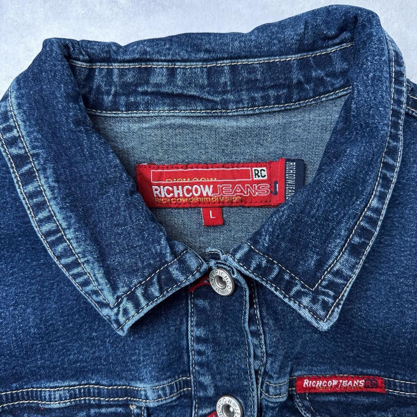 Other Y2K Richcow Jeans Denim 00s Jacket Size L / US 10 / IT 46 - 3 Thumbnail