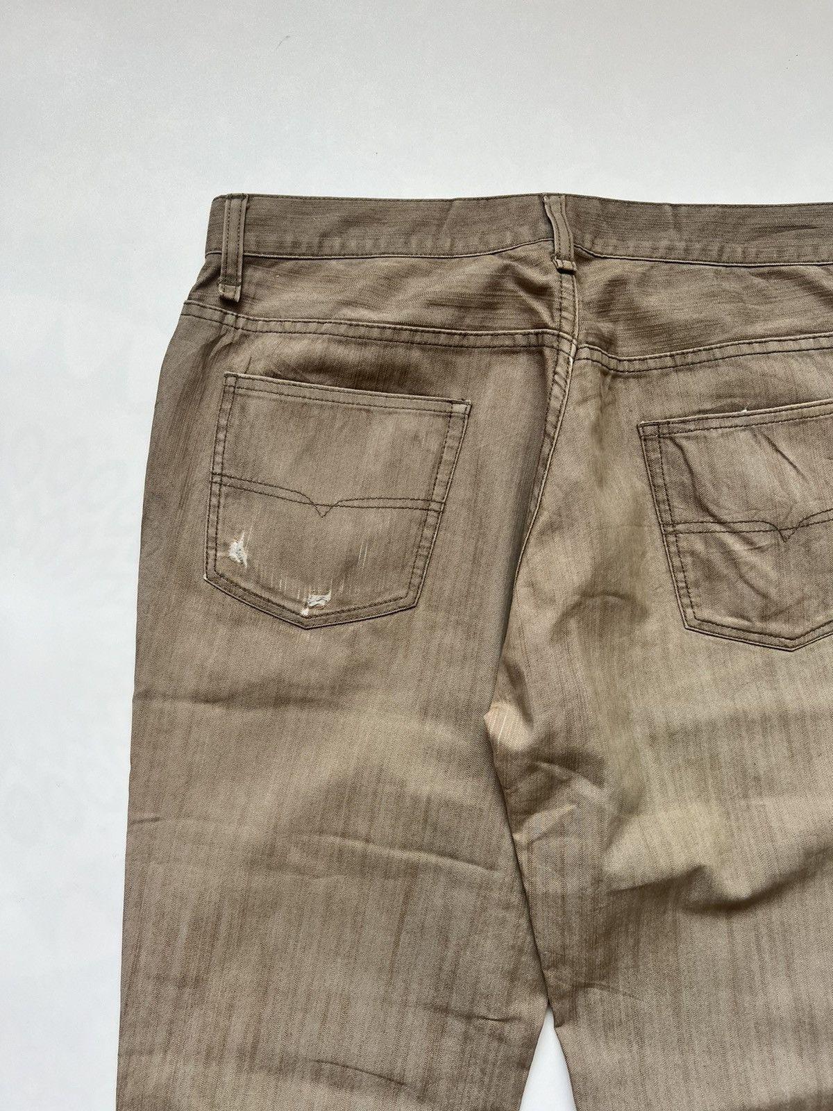 Japanese Brand Klein Plus Homme Desert Sand Flared Denim Size US 33 - 10 Thumbnail