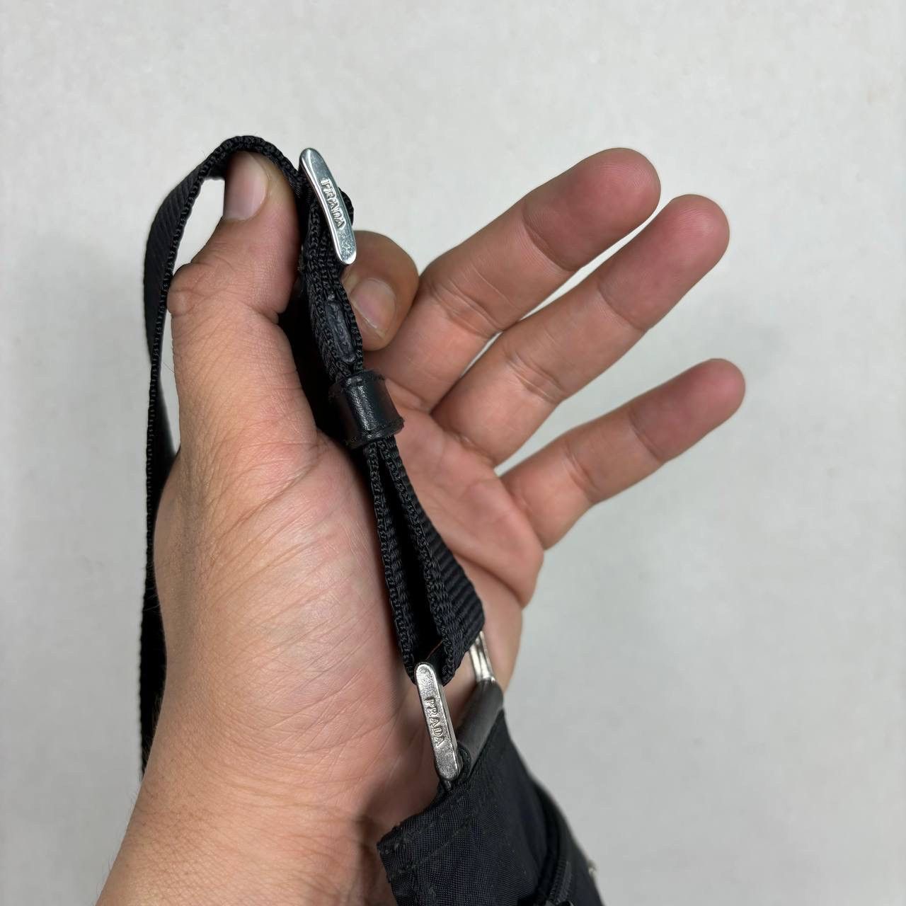 Prada Prada Vintage Black Nylon Messenger Bag V160 Flat Crossbody Size ONE SIZE - 11 Thumbnail