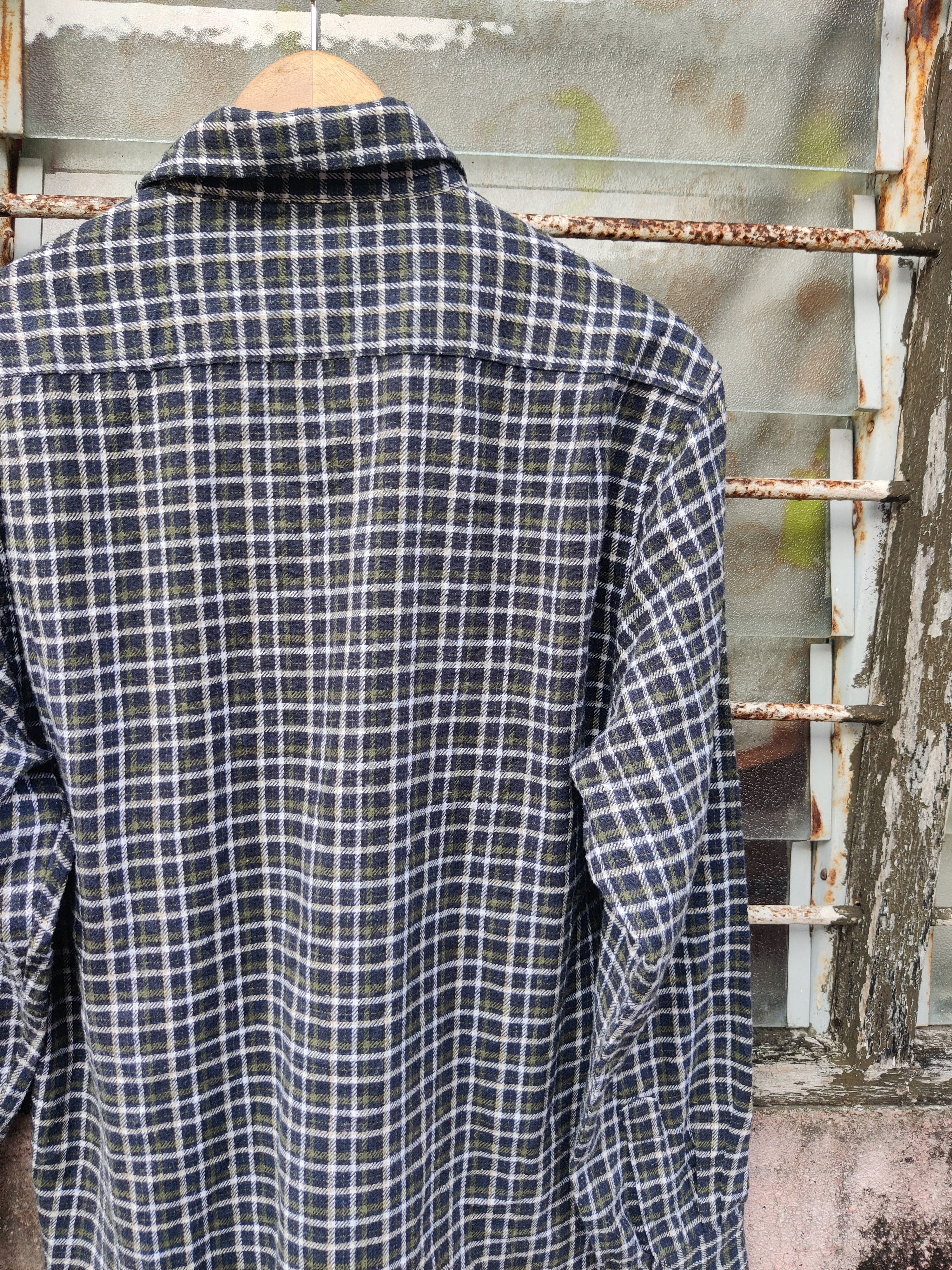 Japanese Brand Vintage Weathercock Checkers Flannel Shirt Size US L / EU 52-54 / 3 - 5 Thumbnail