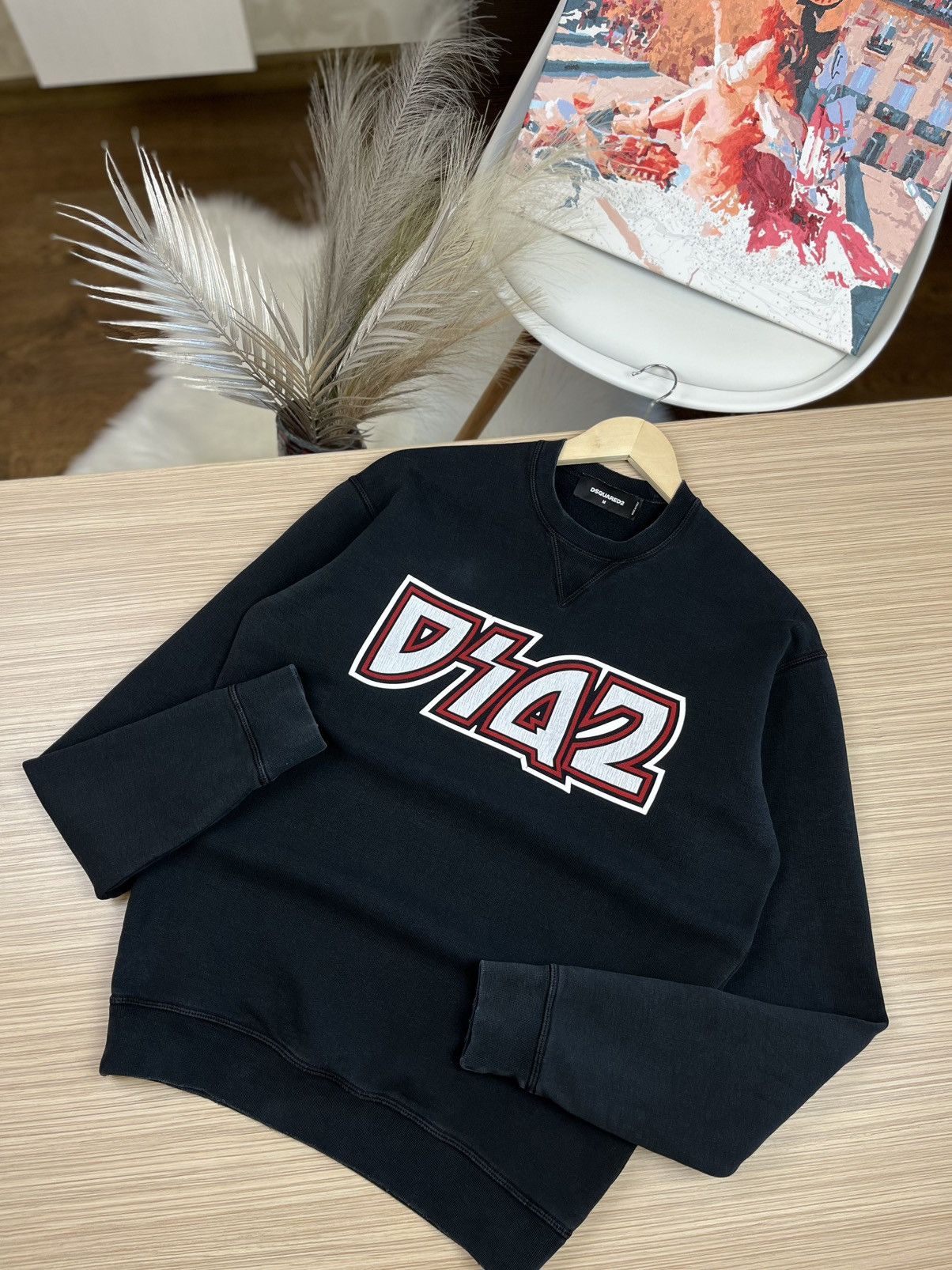Dsquared2 Dsquared2 M big logo sweatshirt long sleeve jumper pullover Size US M / EU 48-50 / 2 - 1 Thumbnail