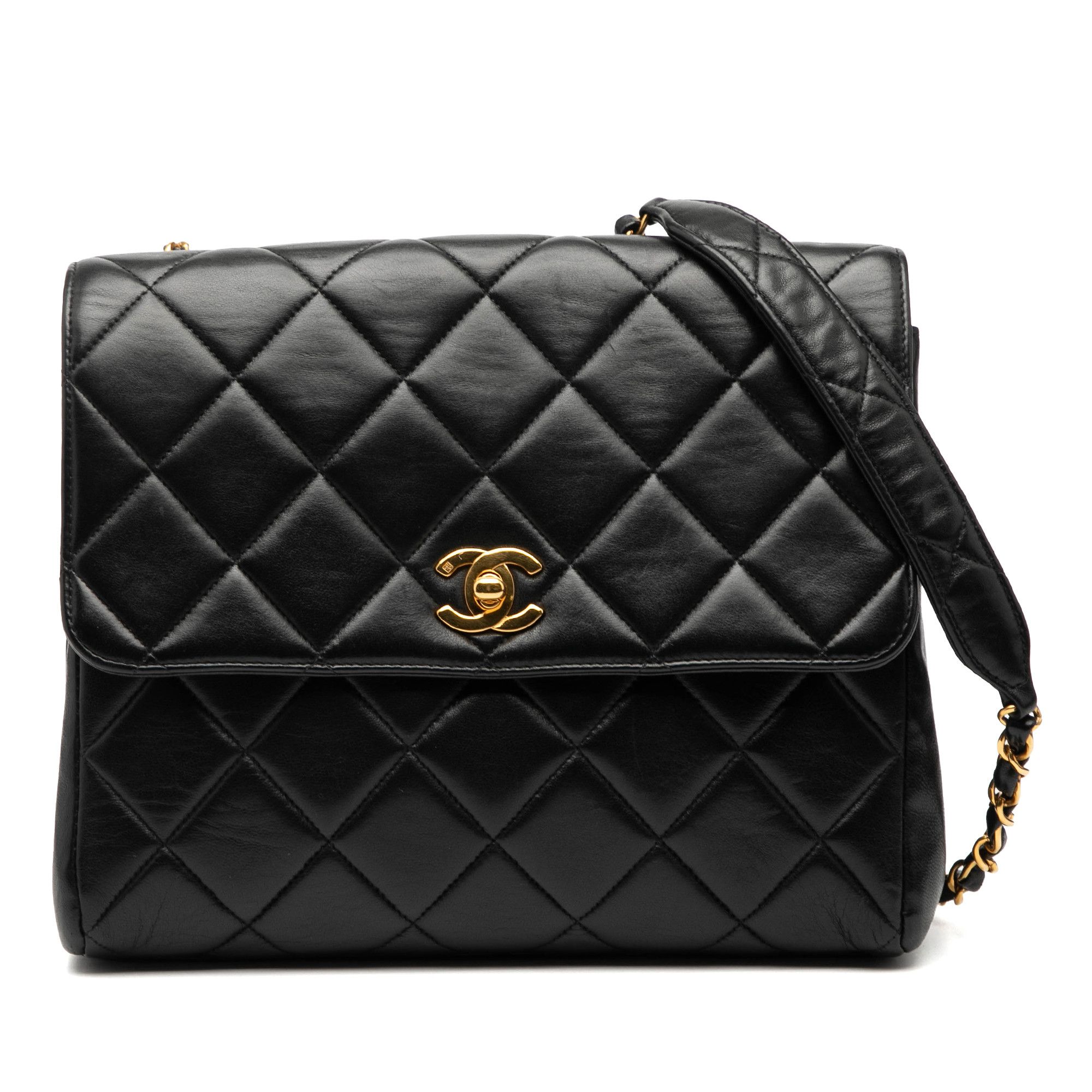 Chanel Chanel Small Square Lambskin Straight Single Flap Size ONE SIZE - 1 Thumbnail