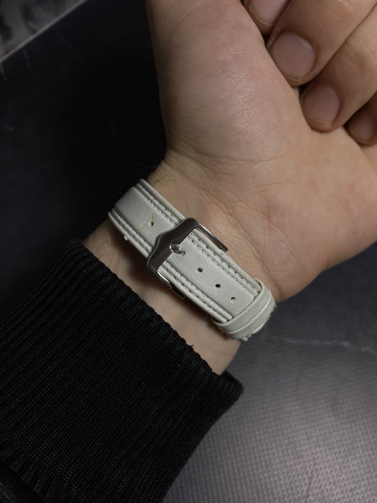 Jewelry × Vintage Choppers Floating Dial Crystal Watch White Elegance ⌚ Size ONE SIZE - 5 Thumbnail