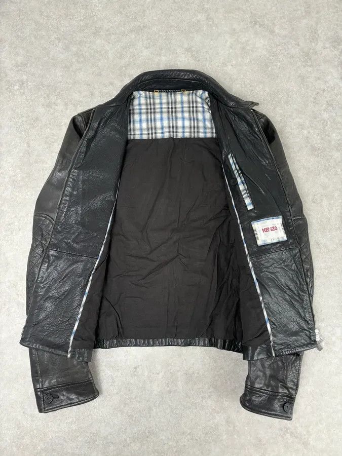 Kenzo Kenzo Black Lamb Leather Premium Jacket Size US L / EU 52-54 / 3 - 7 Thumbnail
