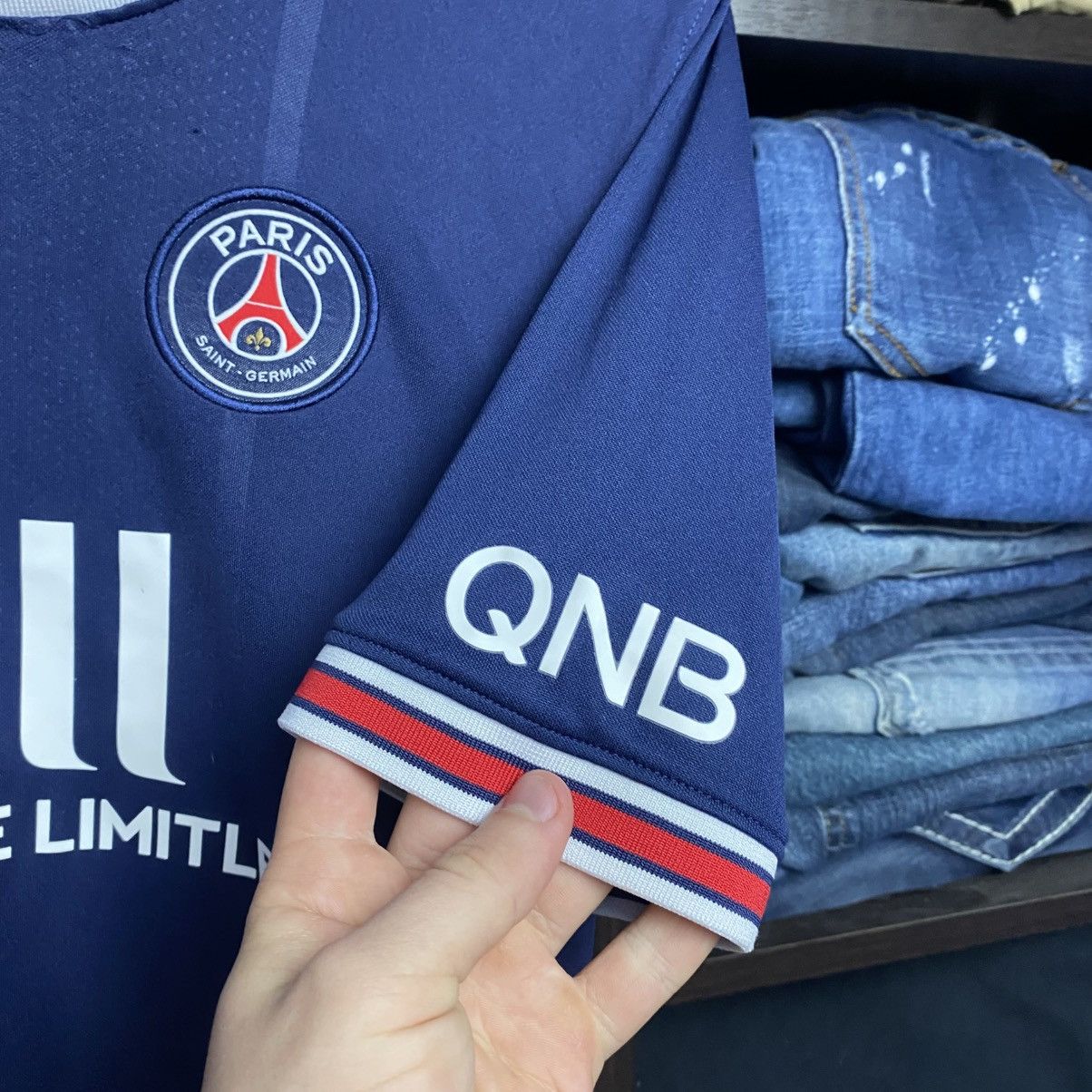 Jordan Brand Nike Jordan FC PSG Paris Saint Germain home soccer jersey Size US S / EU 44-46 / 1 - 7 Thumbnail