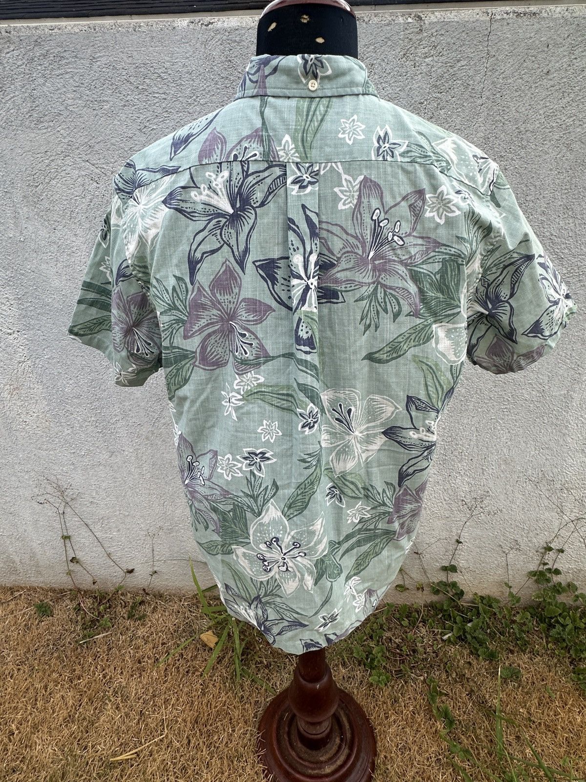 Reyn Spooner PreOwned Reyn Spooner Classic Fit Green Hawaiian Men's L Size US L / EU 52-54 / 3 - 2 Thumbnail