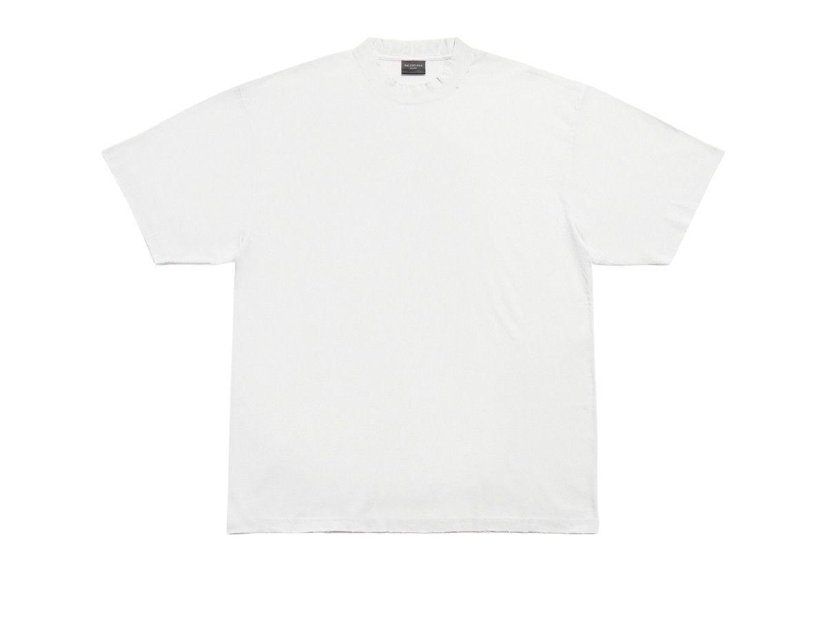 Balenciaga o1la1rc1a0725 T-Shirt Medium Fit in White Size US XS / EU 42 / 0 - 1 Thumbnail
