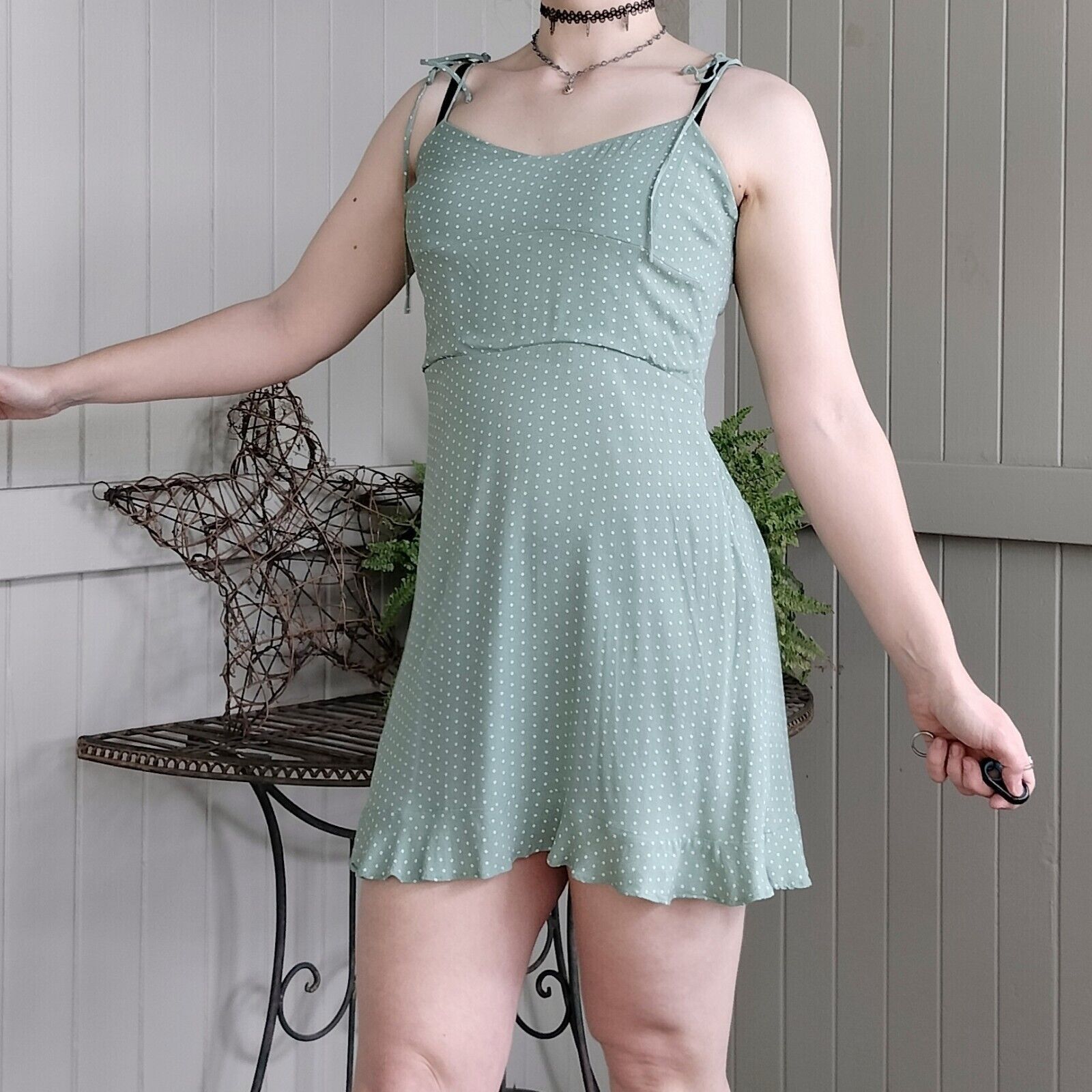Other Glassons Dress Polka Dot Mini A Line Lolita Summer Cocktail Size M / US 6-8 / IT 42-44 - 4 Thumbnail