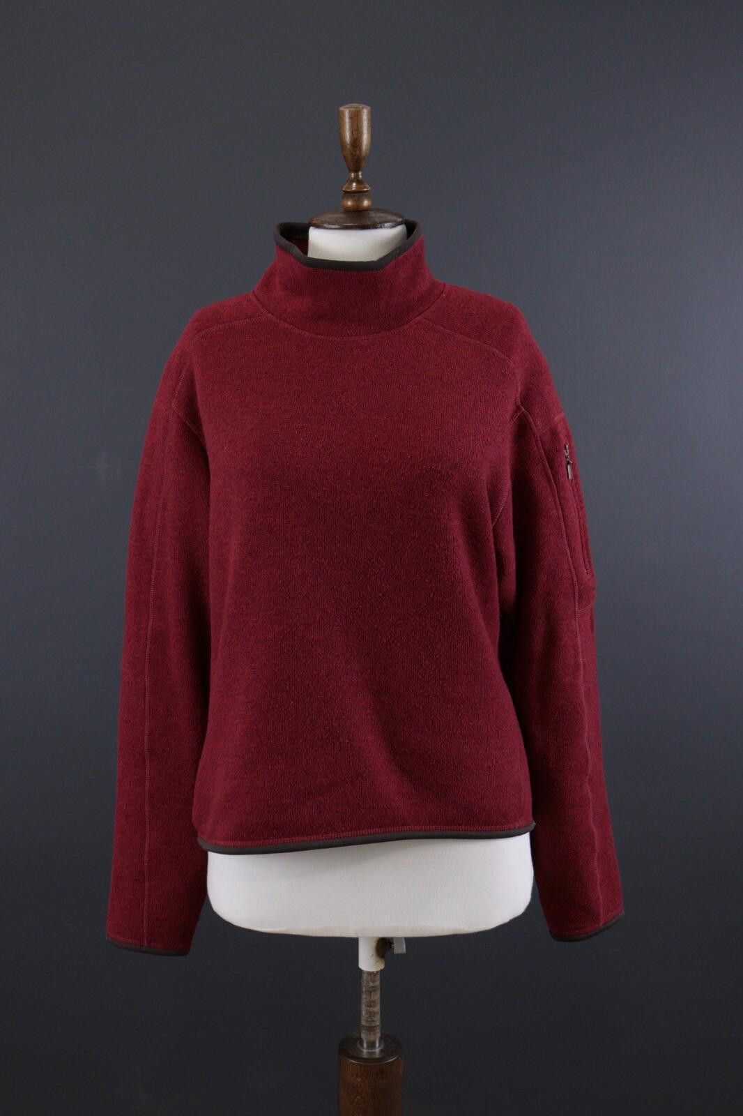 Patagonia Patagonia Red Mock Neck Full Zip Hiking Fleece Jacket Size L Size L / US 10 / IT 46 - 1 Thumbnail