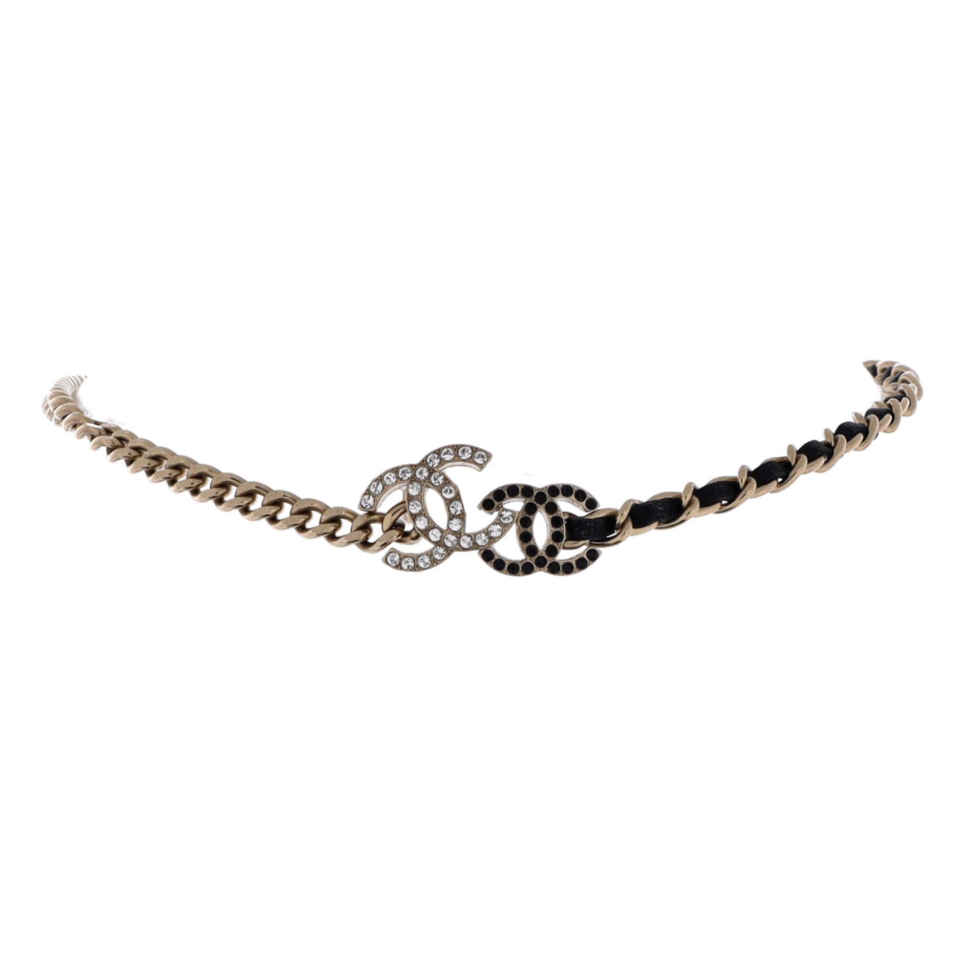 Chanel Double CC Chain Choker Necklace Size ONE SIZE - 1 Thumbnail