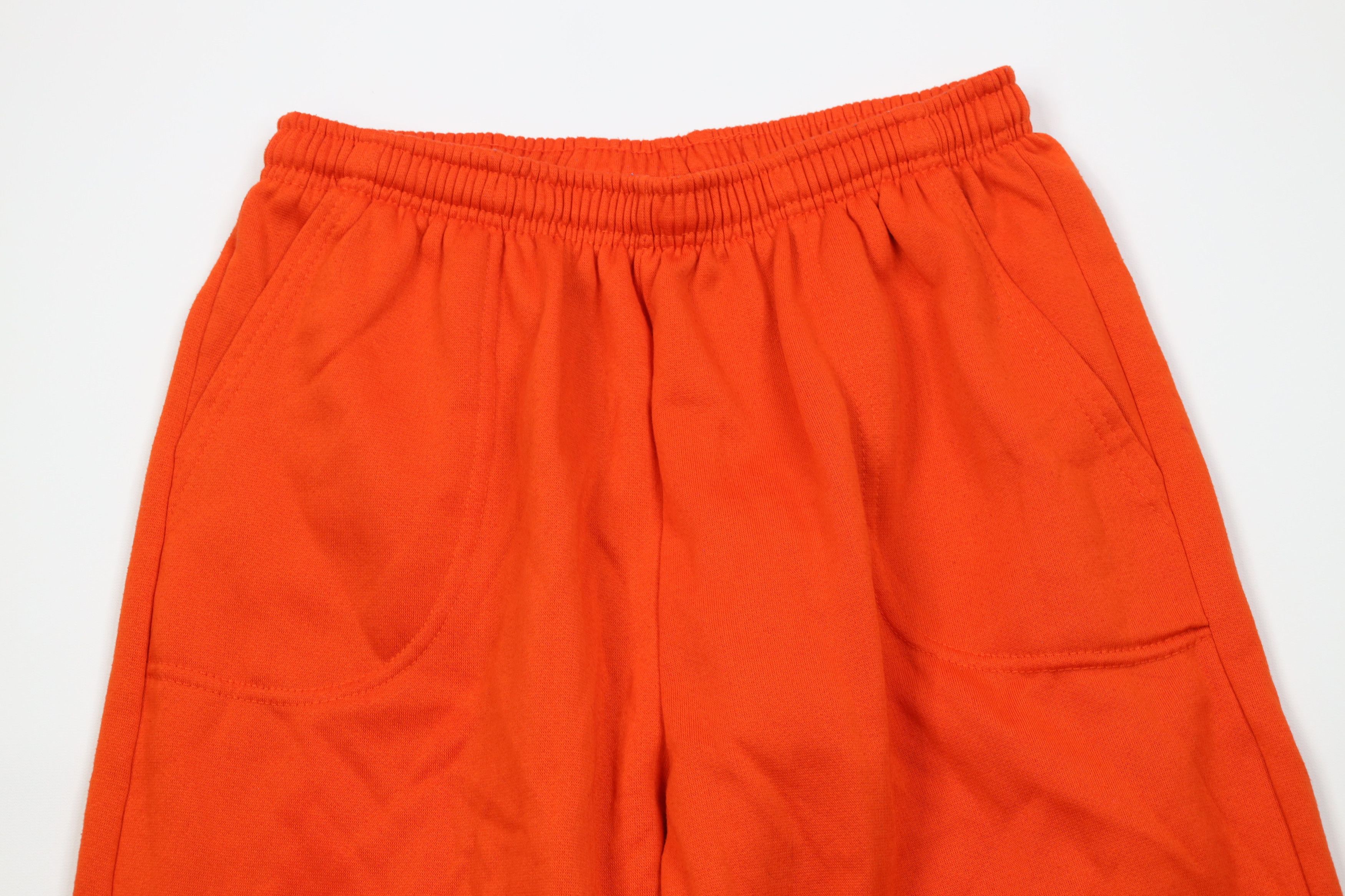 Vintage Vintage 90s Streetwear Cuffed Sweatpants Joggers Orange USA Size 28" / US 6 / IT 42 - 2 Thumbnail
