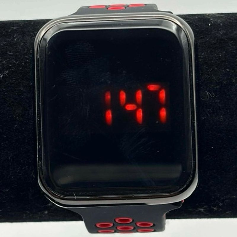 Other Black & Red Digital Men’s Watch Size ONE SIZE - 1 Thumbnail
