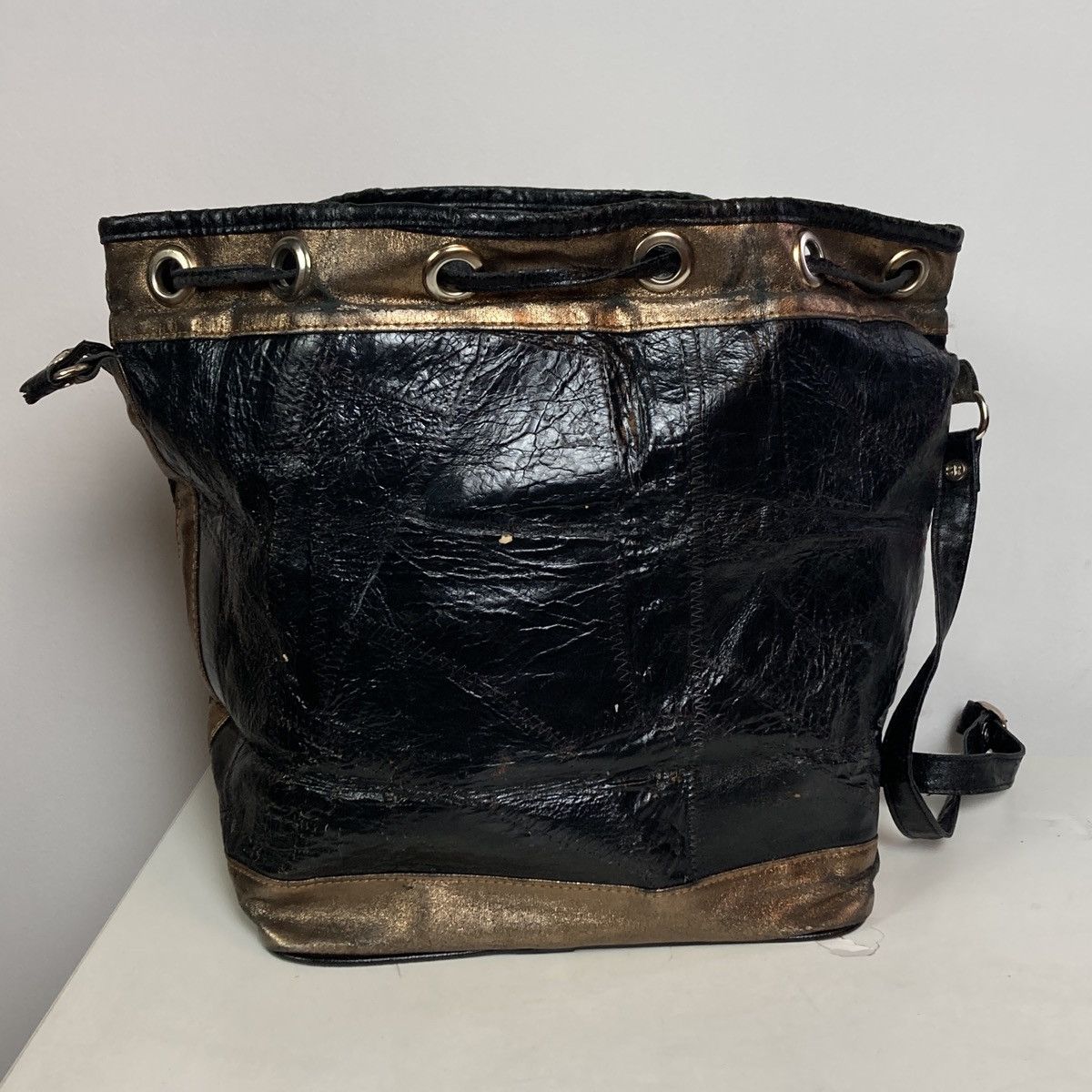 Vintage Avant garde Y2k Korean leather bag Size ONE SIZE - 2 Thumbnail