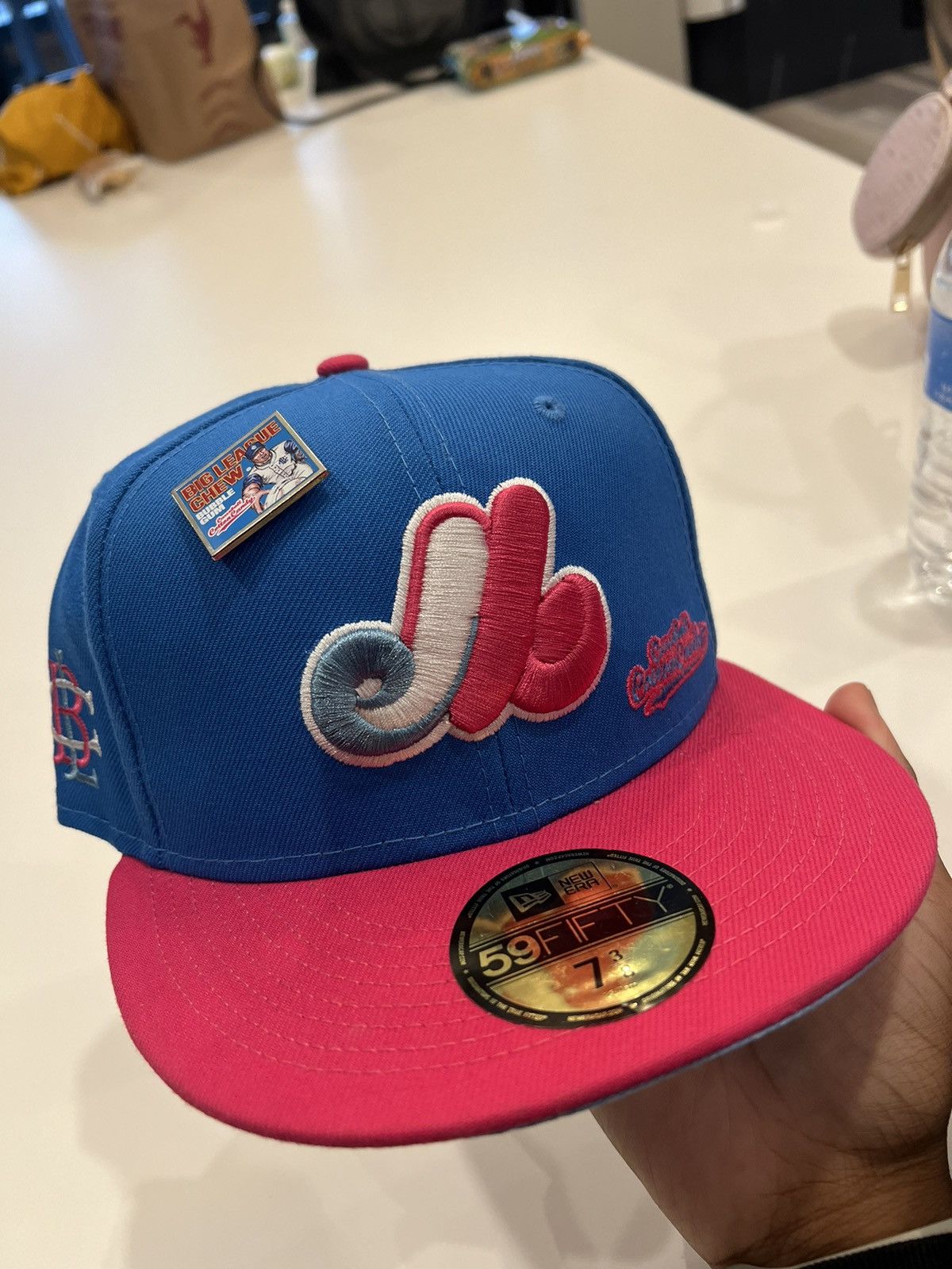 New Era Montreal Expos Hat Fitted 7 3/4 Men Big League Chew Cotton