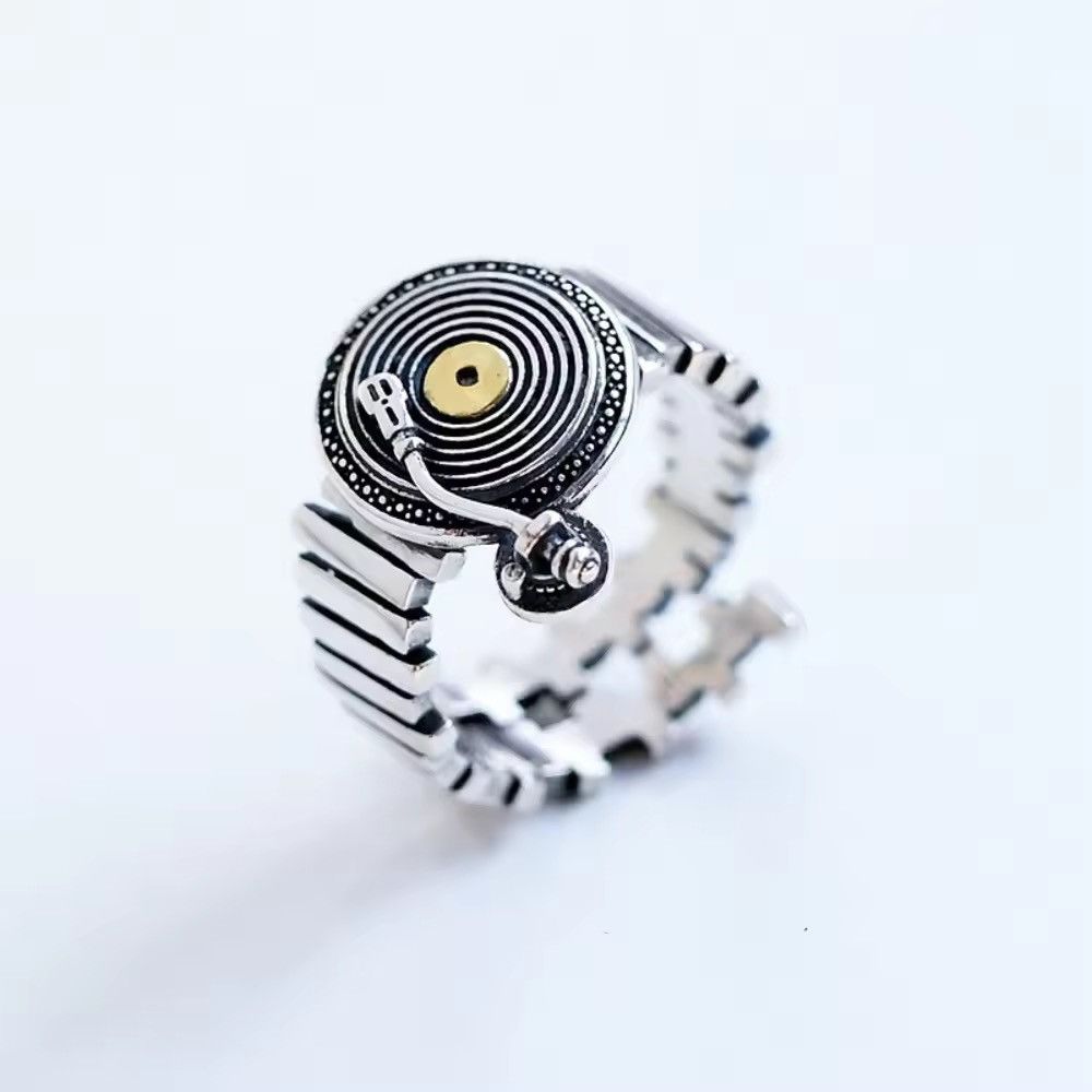 Jewelry Vinyl Record Adjustable Ring Size ONE SIZE - 1 Thumbnail