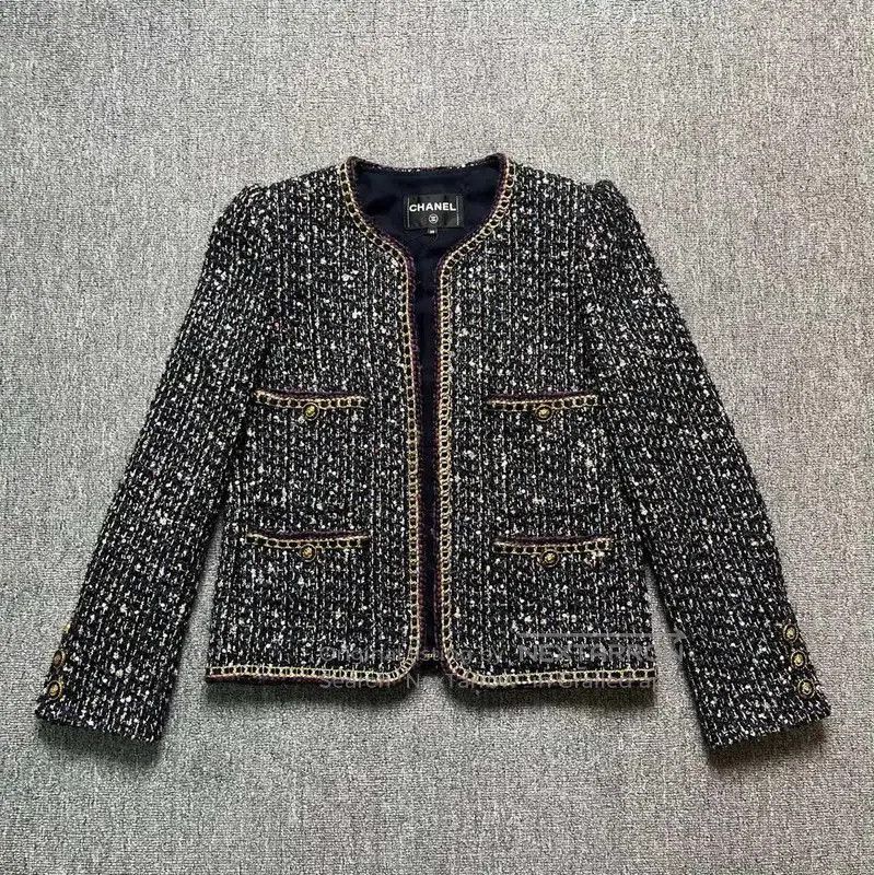 Chanel Chanel Deep Blue Silk Women's Jacket . Size S / US 4 / IT 40 - 1 Thumbnail