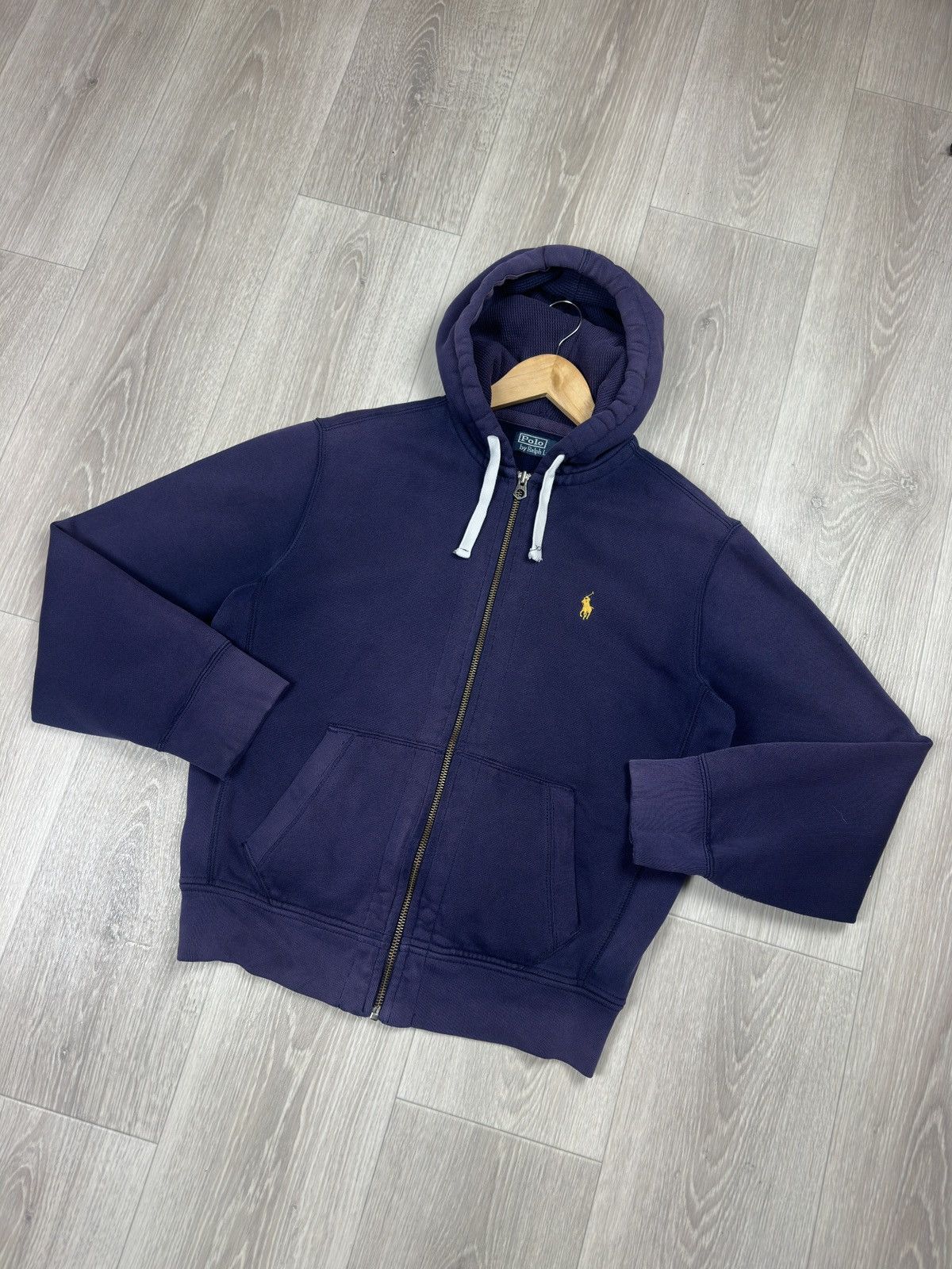 Polo Ralph Lauren Vintage Polo Ralph Lauren Zip Up Distressed Hoodie Size M Size US M / EU 48-50 / 2 - 3 Thumbnail