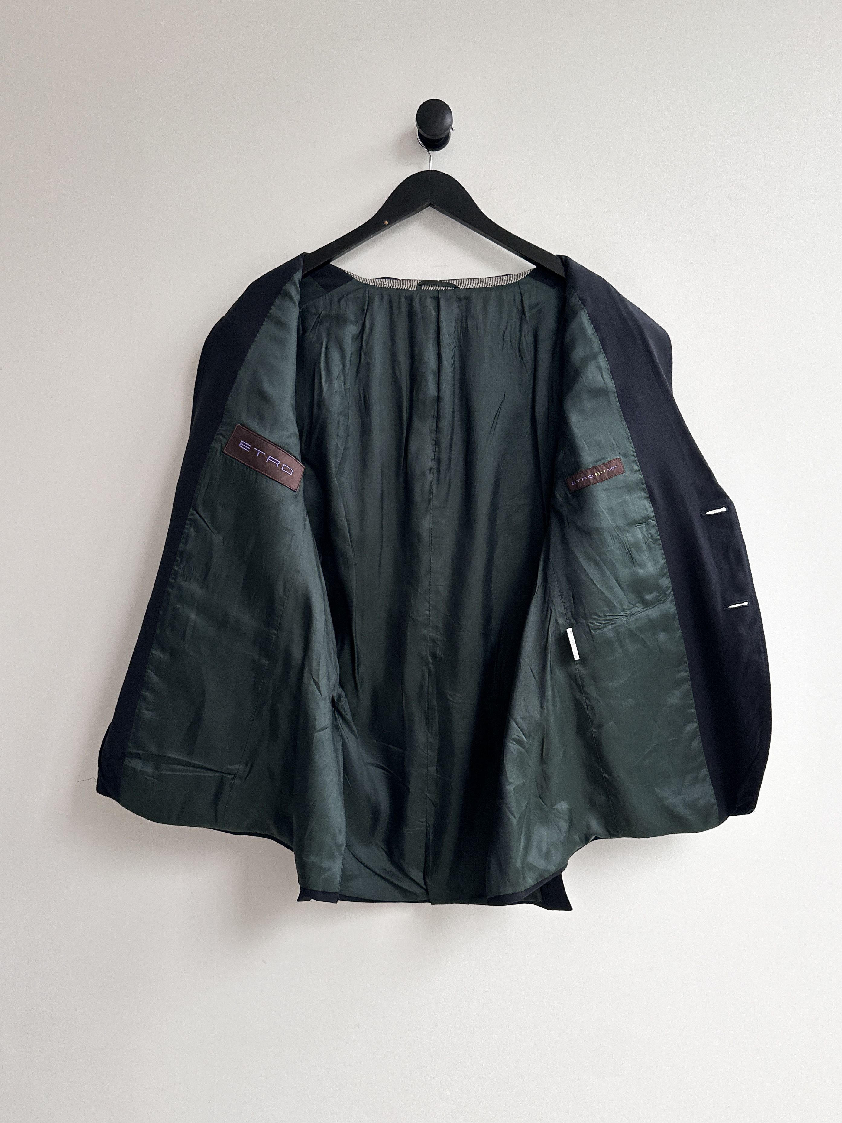 Etro Etro Black Blazer Size 54R - 2 Thumbnail