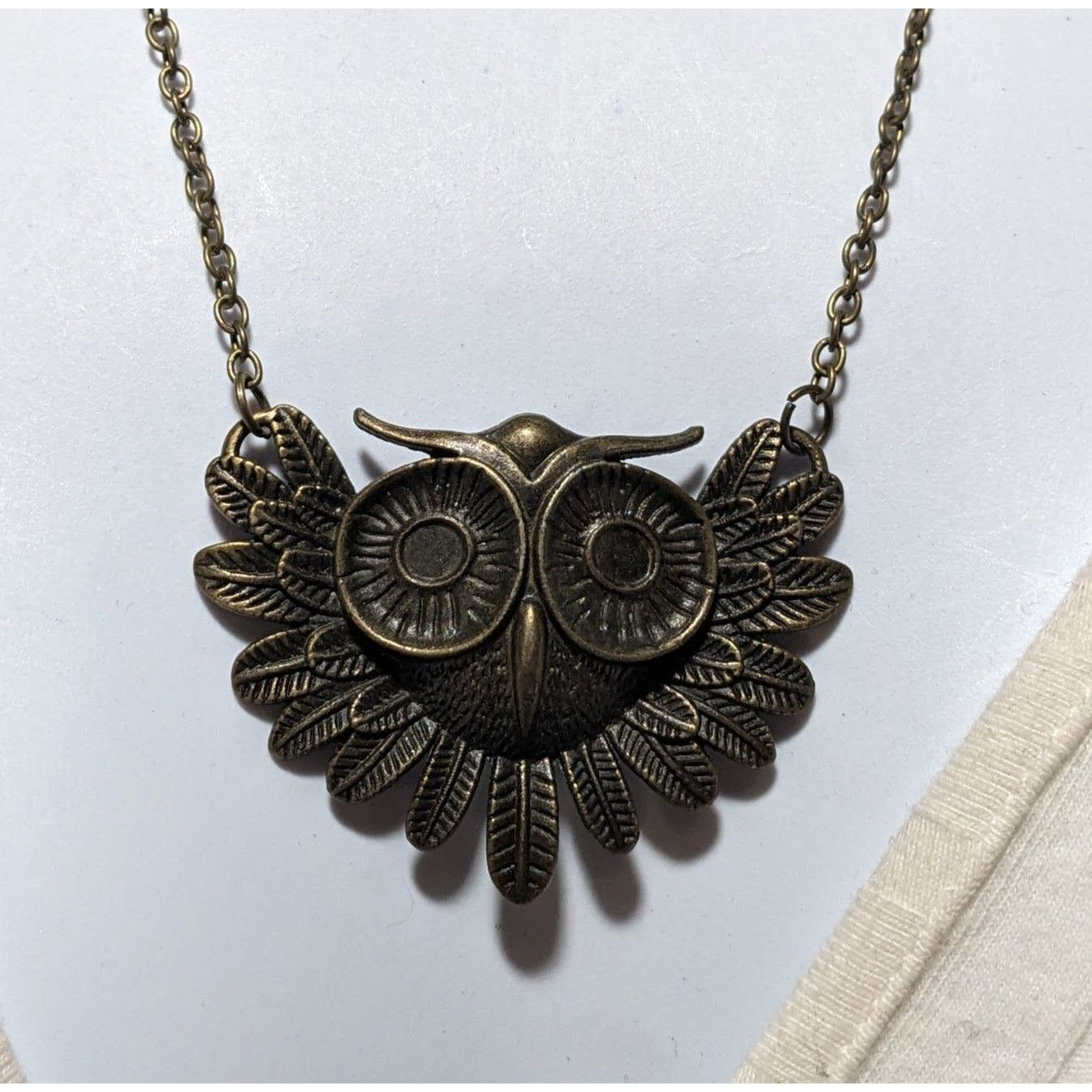 Other Gold Steampunk Owl Necklace Size ONE SIZE - 6 Thumbnail