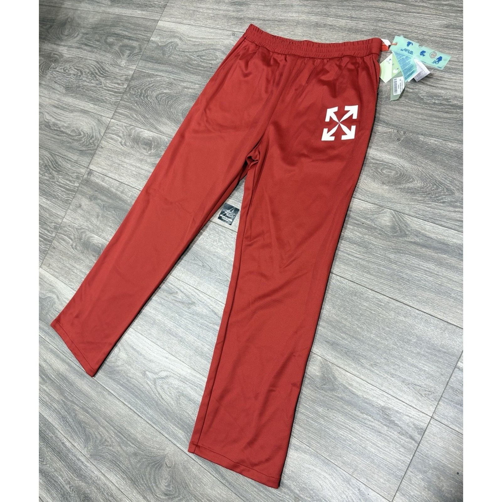 Off-White Off-White Single Arrow Slim Trackpant ' Red ' | NEW! Size US 41 - 5 Thumbnail
