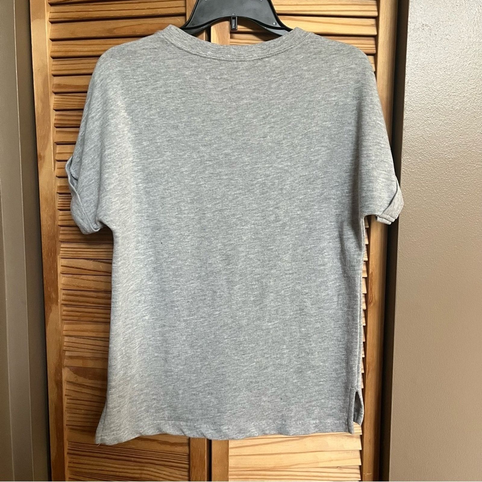 Other CASLON Women's Grey Round Neck Heavy Weight T-Shirt Size XS Size XS / US 0-2 / IT 36-38 - 4 Thumbnail