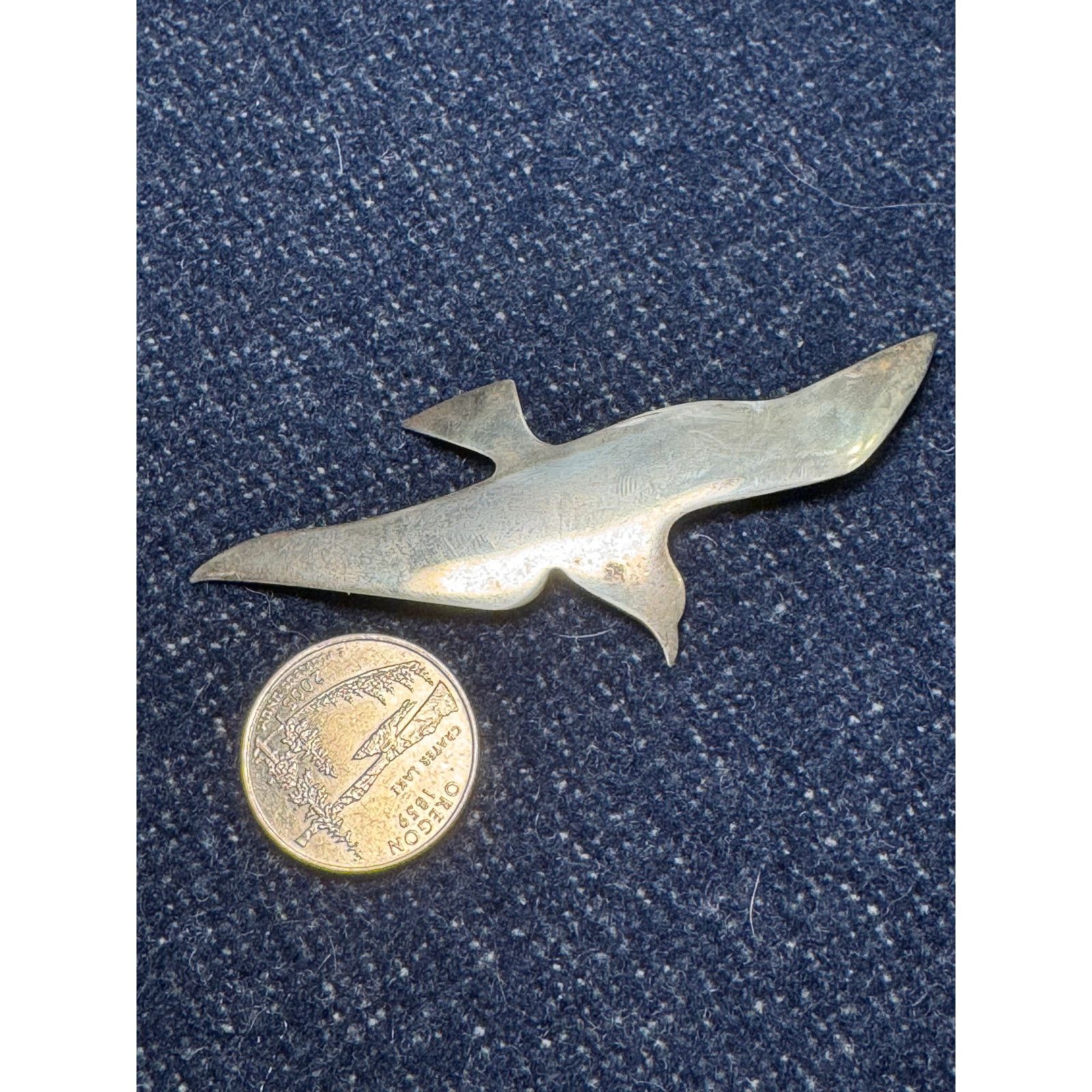 Other Vintage Intl Sterling Seagull Brooch, Lots of Patina Size ONE SIZE - 2 Thumbnail