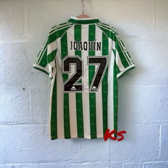 Kappa Real Betis Joaquin #27 Retro Soccer Jersey Home Green 95/97 Size US L / EU 52-54 / 3 - 1 Thumbnail