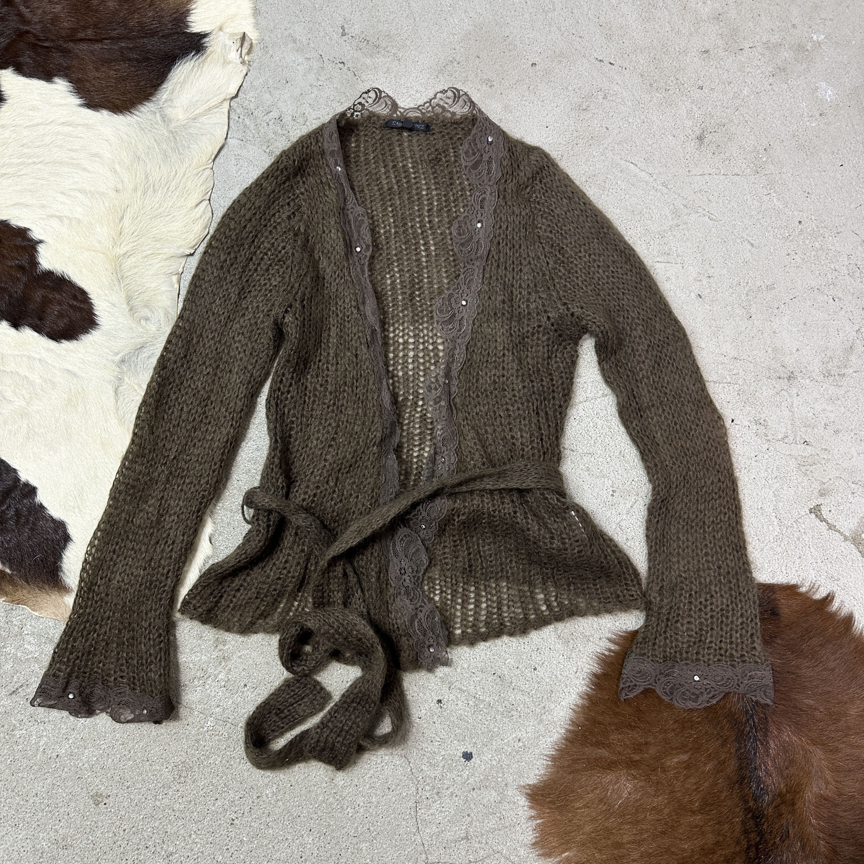 Vintage Vintage Avant Garde Vintage Loose Knit Mohair Cardigan Y2K Size S / US 4 / IT 40 - 6 Thumbnail