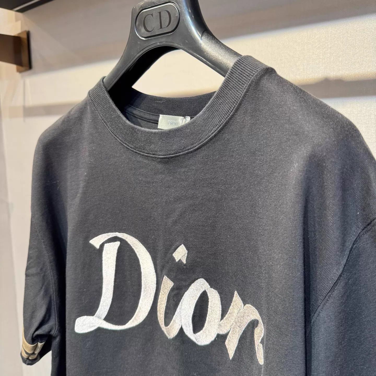 Dior Dior Embroidered Logo Short Sleeve T-shirt M Size US M / EU 48-50 / 2 - 4 Thumbnail