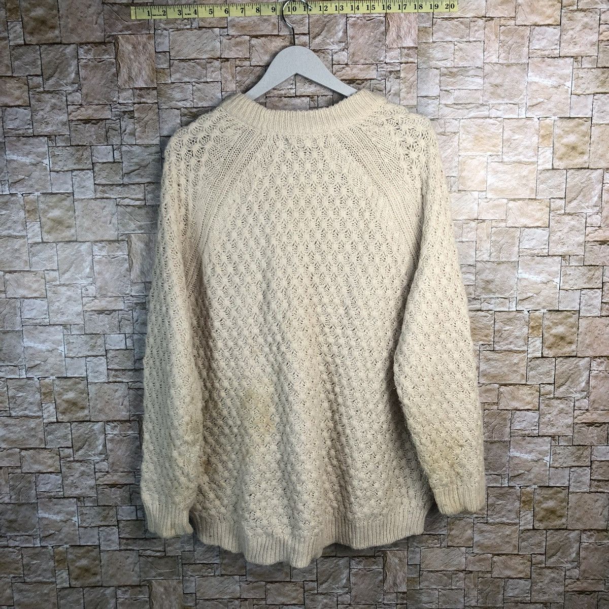 Homespun Knitwear × Vintage H&M Cream baggie sweatshirt Knitwear #A198 Size M / US 6-8 / IT 42-44 - 13 Thumbnail