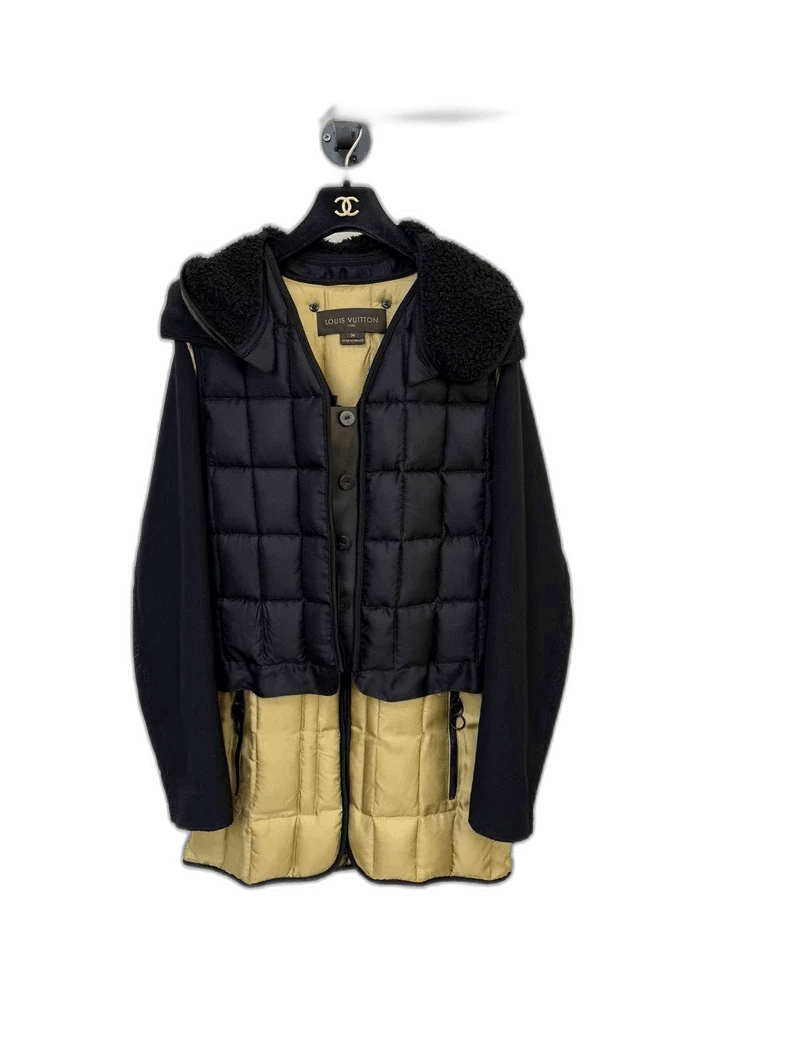 Louis Vuitton Black Padded Vest Jacket -2505