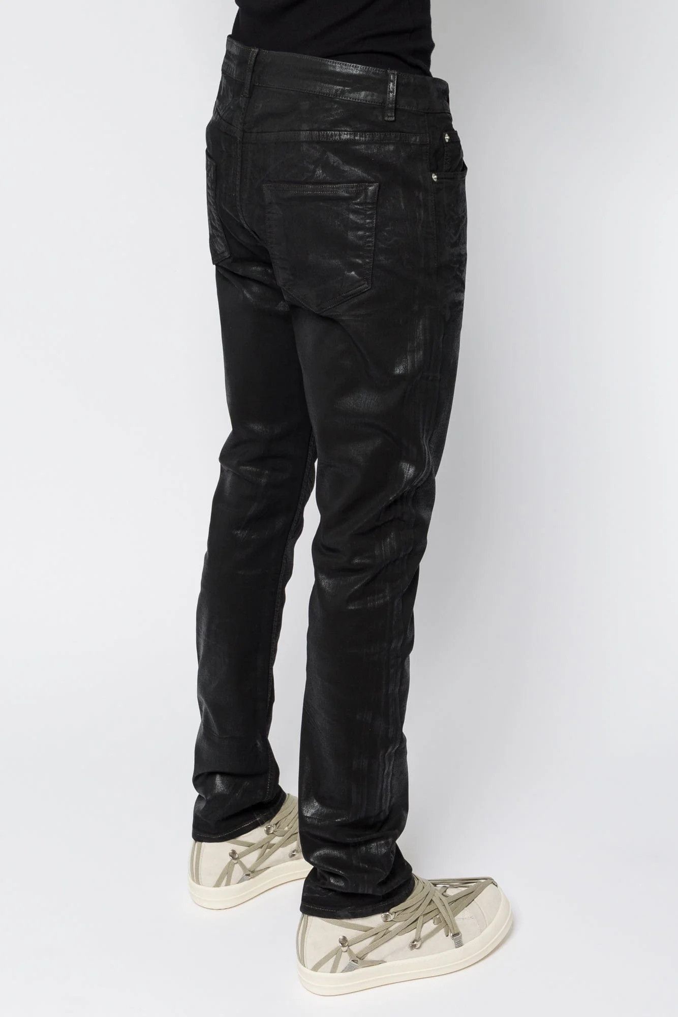 Rick Owens o1mle0426 Detroit Cut Pants in Black Size 32" / US 10 / IT 46 - 3 Thumbnail