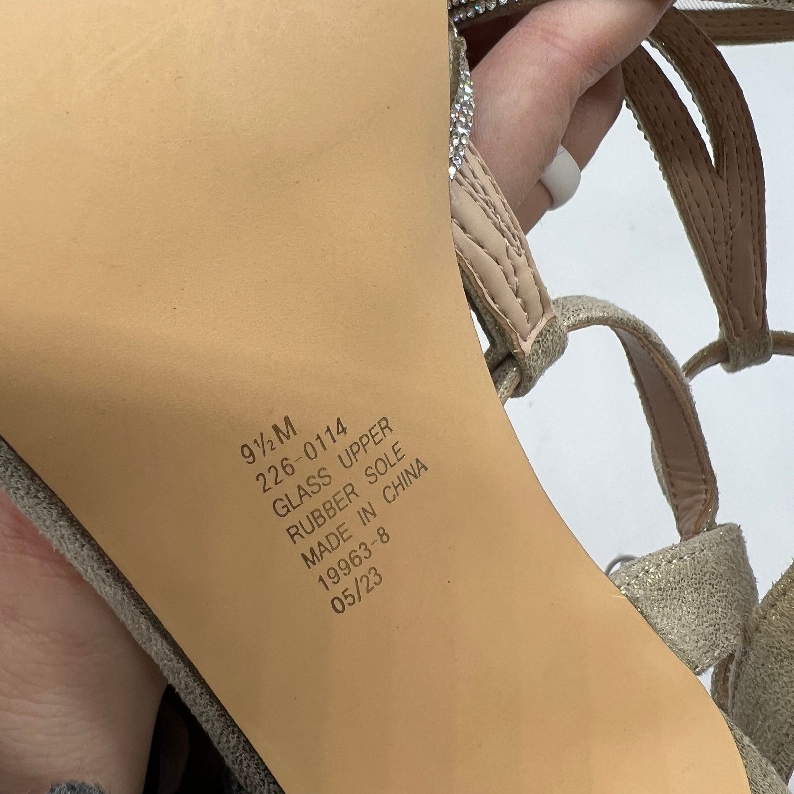 Other I.Miller Womens Ramona Heeled Sandals Gold Size 9.5M Size US 9.5 / IT 39.5 - 9 Thumbnail