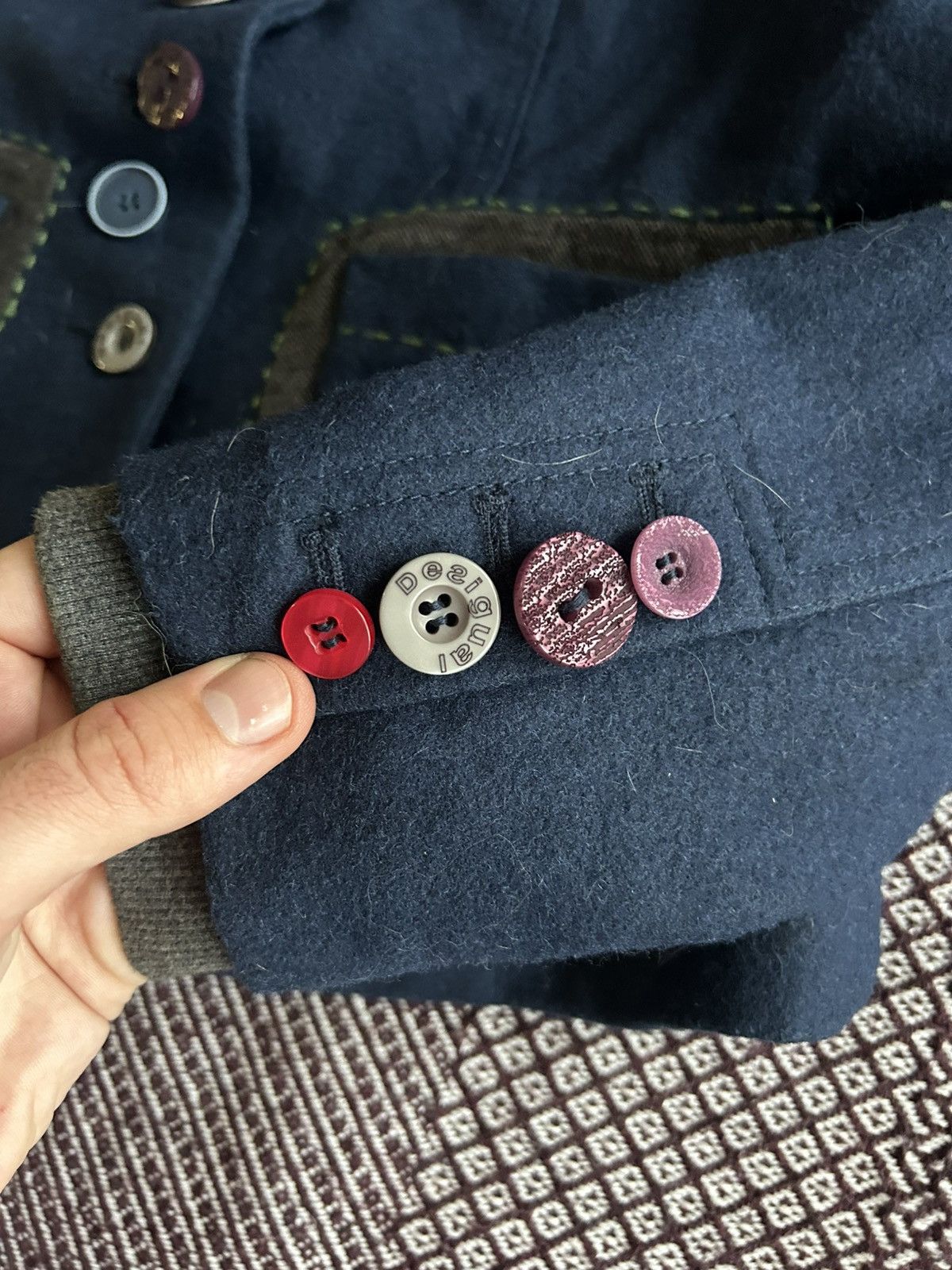 Desigual Desigual Patchwork Wool Blazer Japanese Style Size 40 Size S / US 4 / IT 40 - 7 Thumbnail