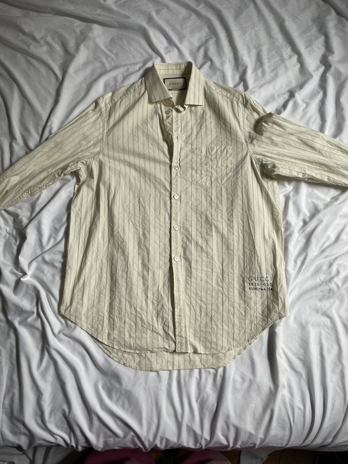 Gucci Gucci SS22 Striped Button Up Size US M / EU 48-50 / 2 - 1 Thumbnail