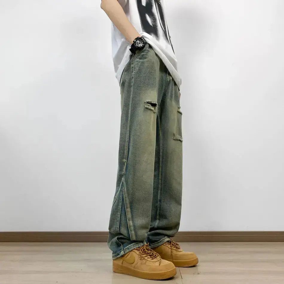 Japanese Brand Retro wide leg casual micro flared jeans Size US 32 / EU 48 - 4 Thumbnail