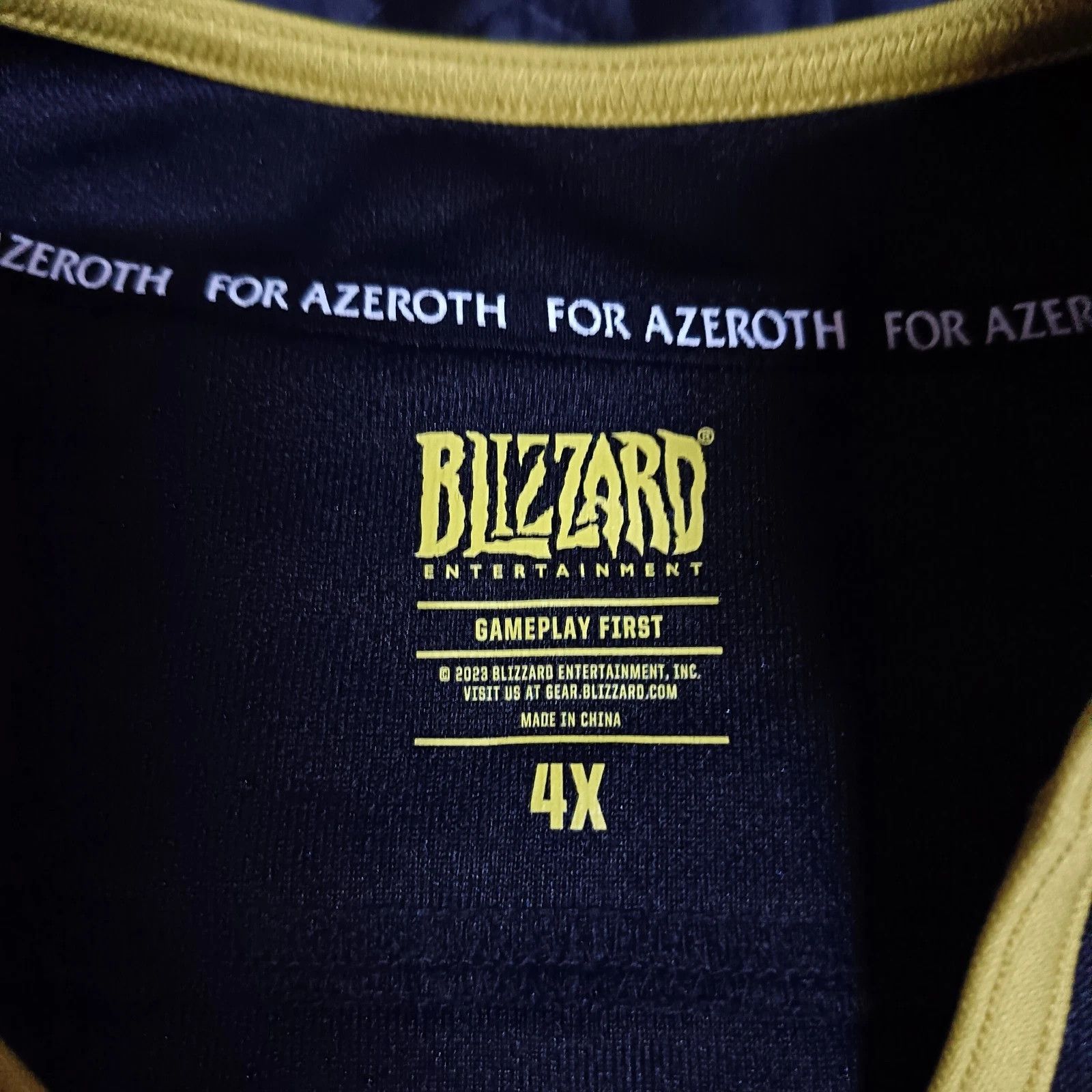 Vintage Share Blizzard World of Warcraft Azeroth Hockey Jersey Size US XXL / EU 58 / 5 - 6 Thumbnail