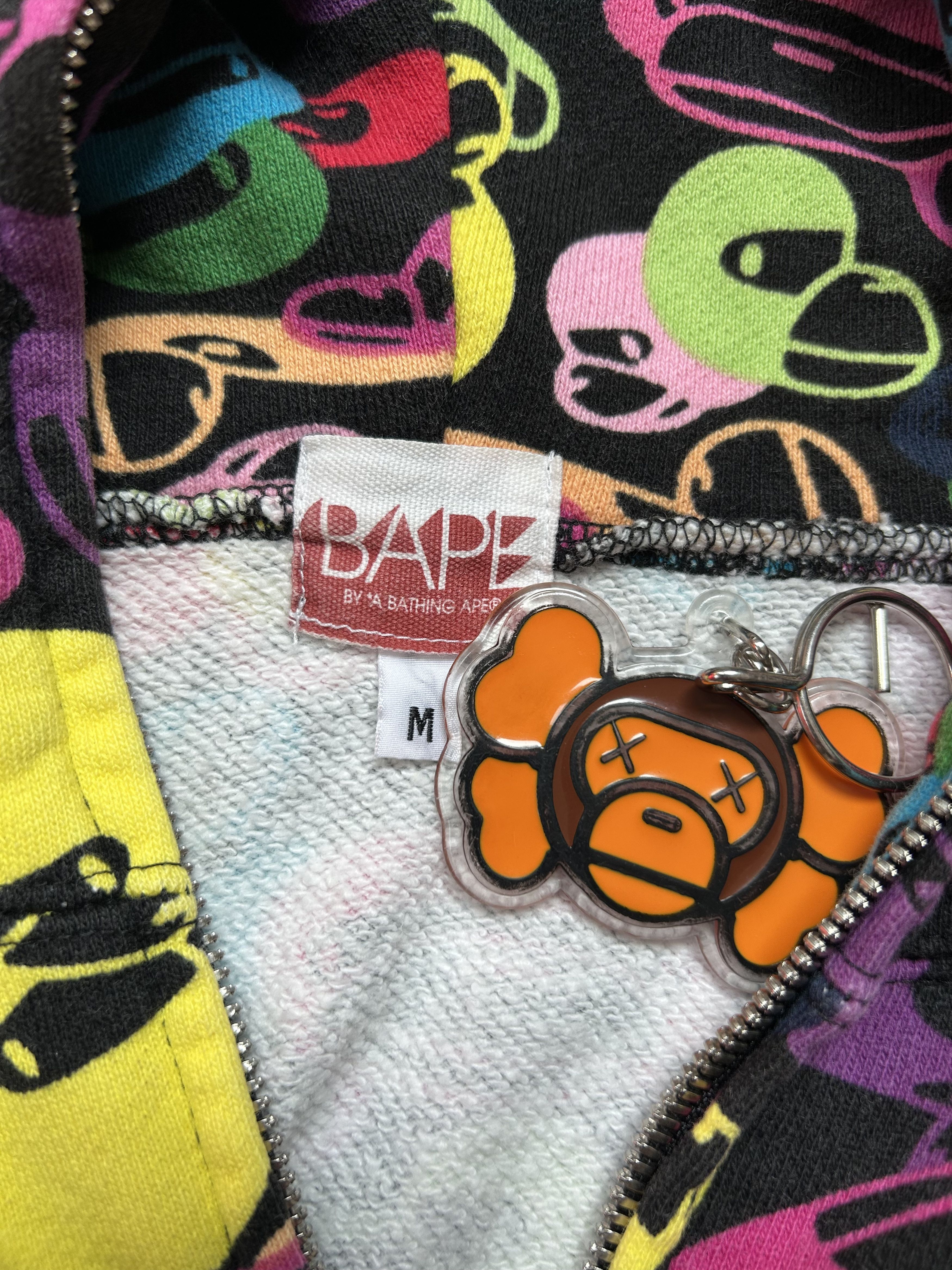 Bape 2007 Baby Milo Multi Face Full Zip Hoodie [Size M] Size US M / EU 48-50 / 2 - 5 Thumbnail