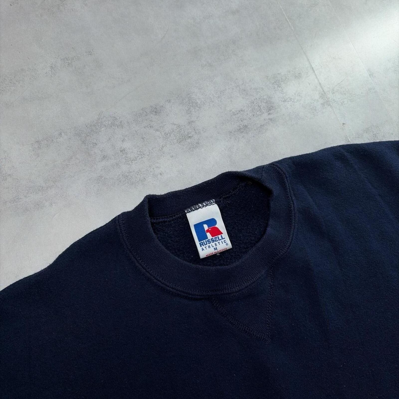Russell Athletic Y2K Navy Russell Athletic Boxy Skater Crewneck Sweater Size US M / EU 48-50 / 2 - 4 Thumbnail